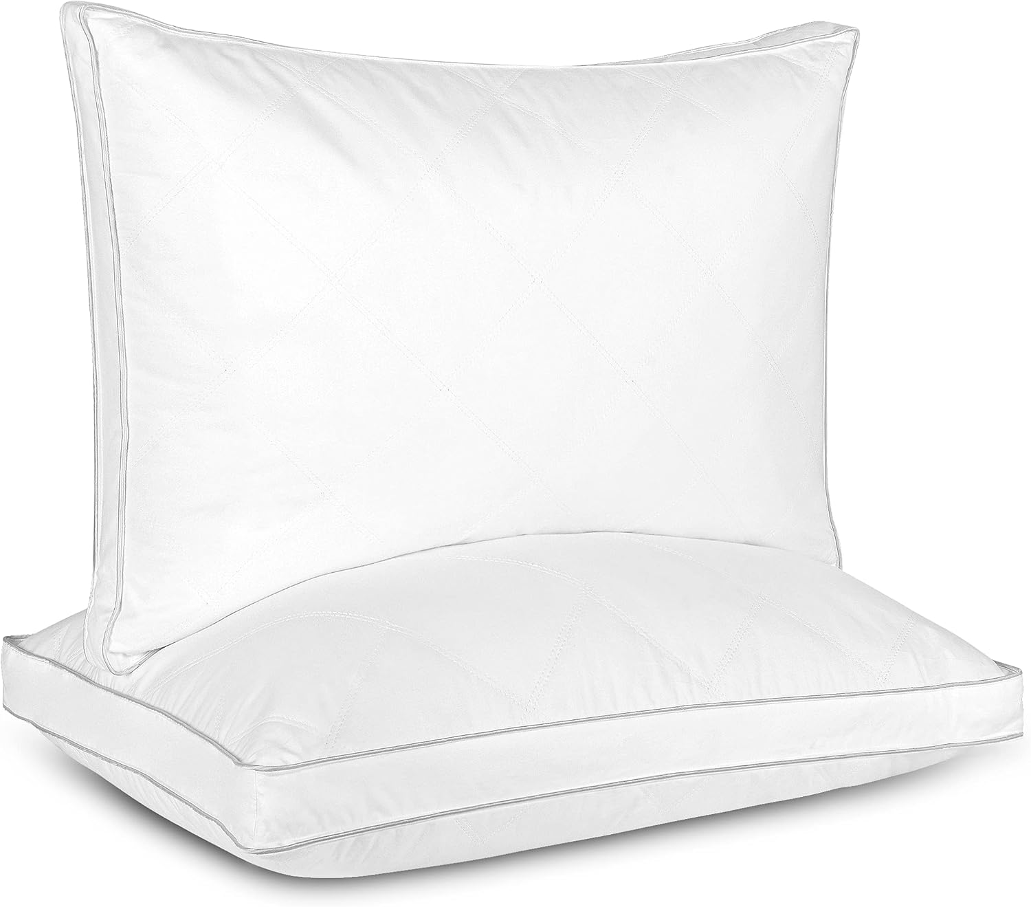 Dreamhood Goose Feather Down Pillow Set of 2 - Made in USA