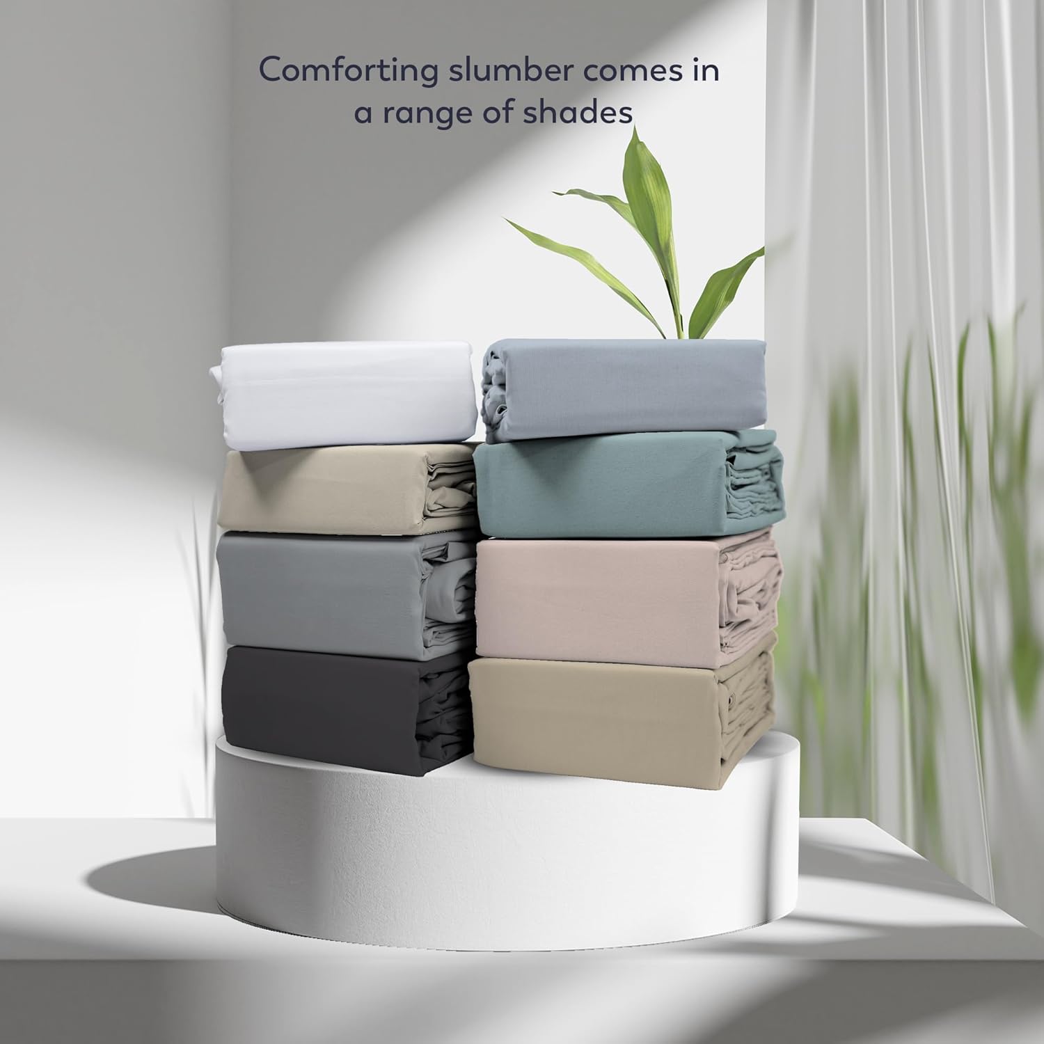 SUPREME ELEGANCE 100 Cotton Fitted Sheet Soft Gray 1