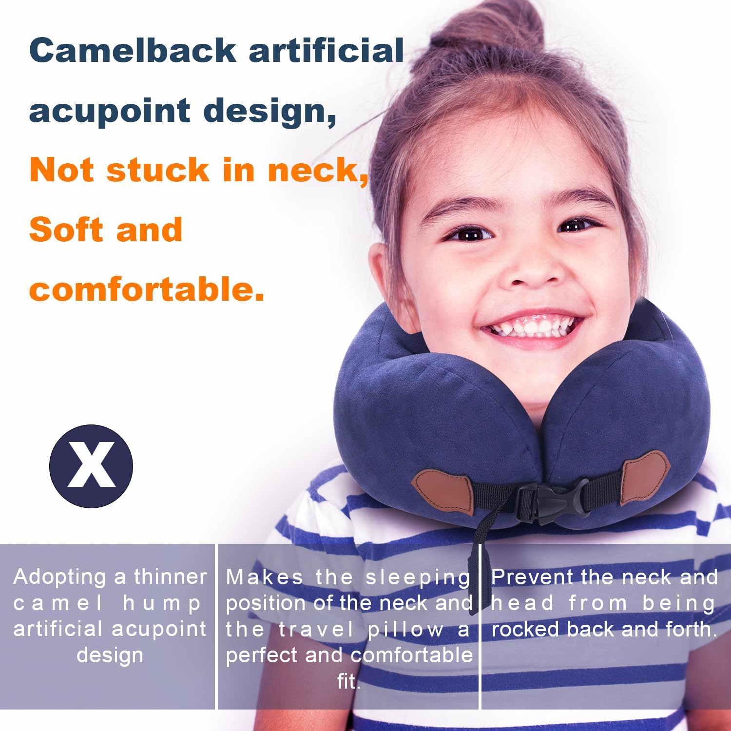 JoyRegia Kids Travel Pillow for 3-9 Years Comfortable Breathable