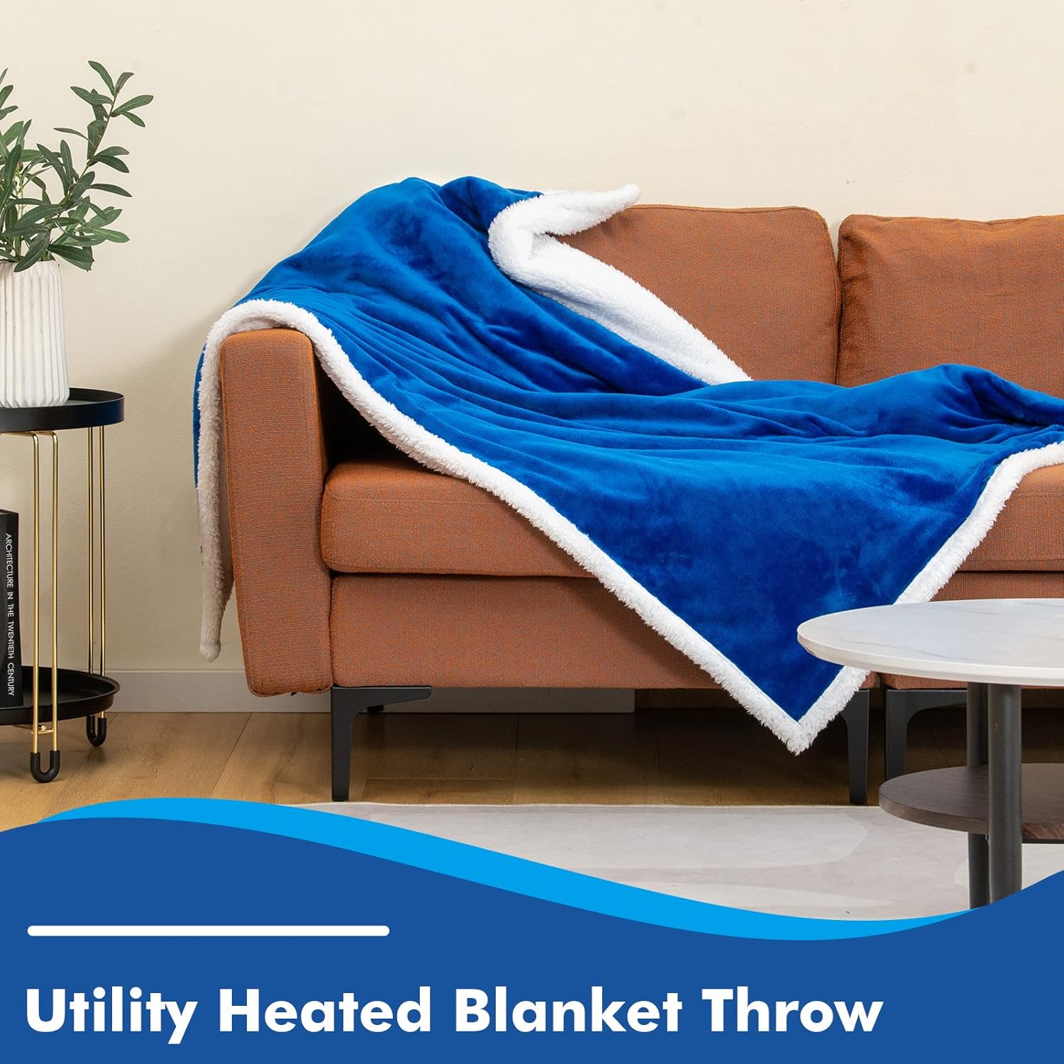Giantex Heated Electric Blanket Throw with 10 Heat Levels and Auto Shut-Off