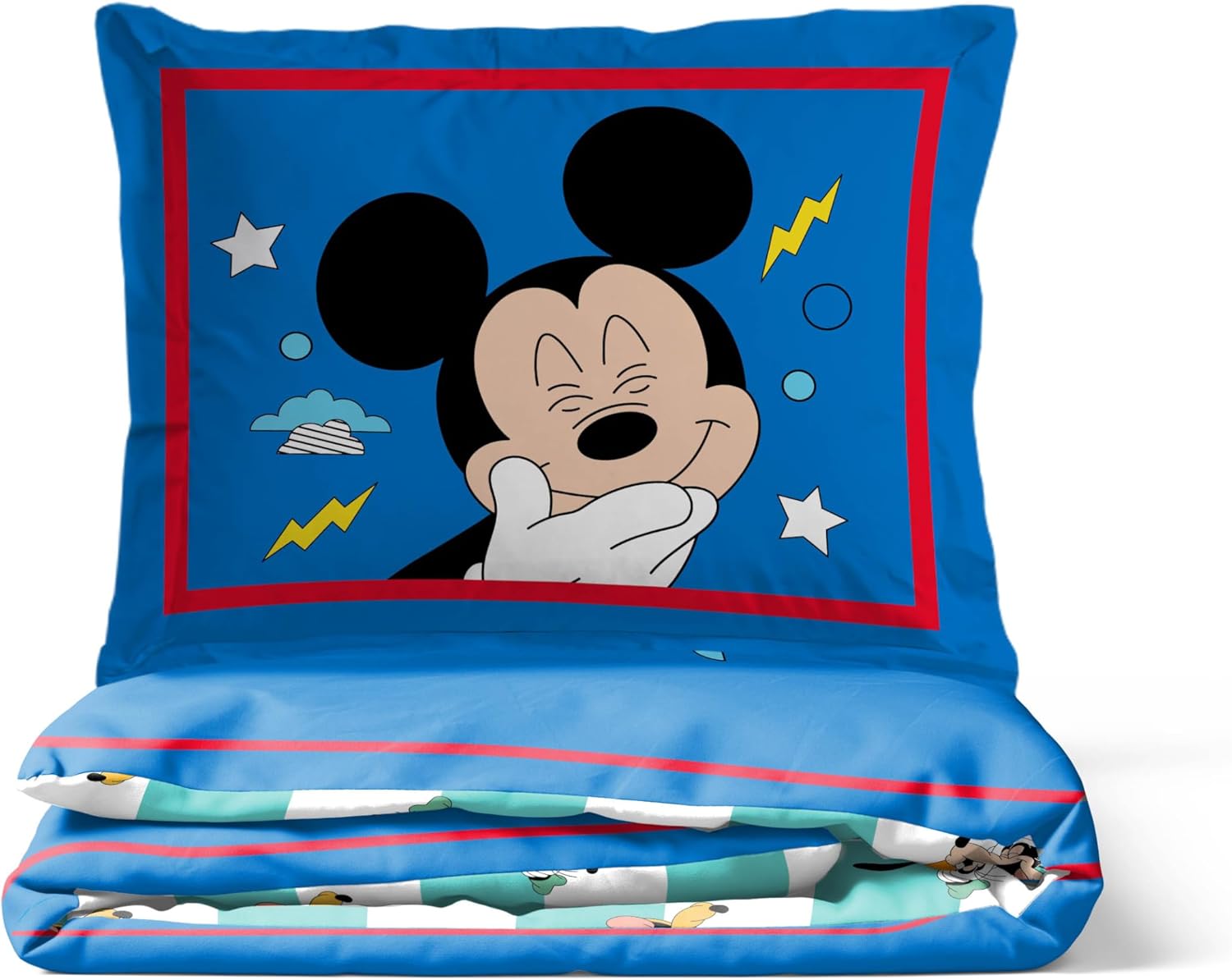 Jay Franco Disney Mickey Mouse Duvet Cover Set Twin Super Soft
