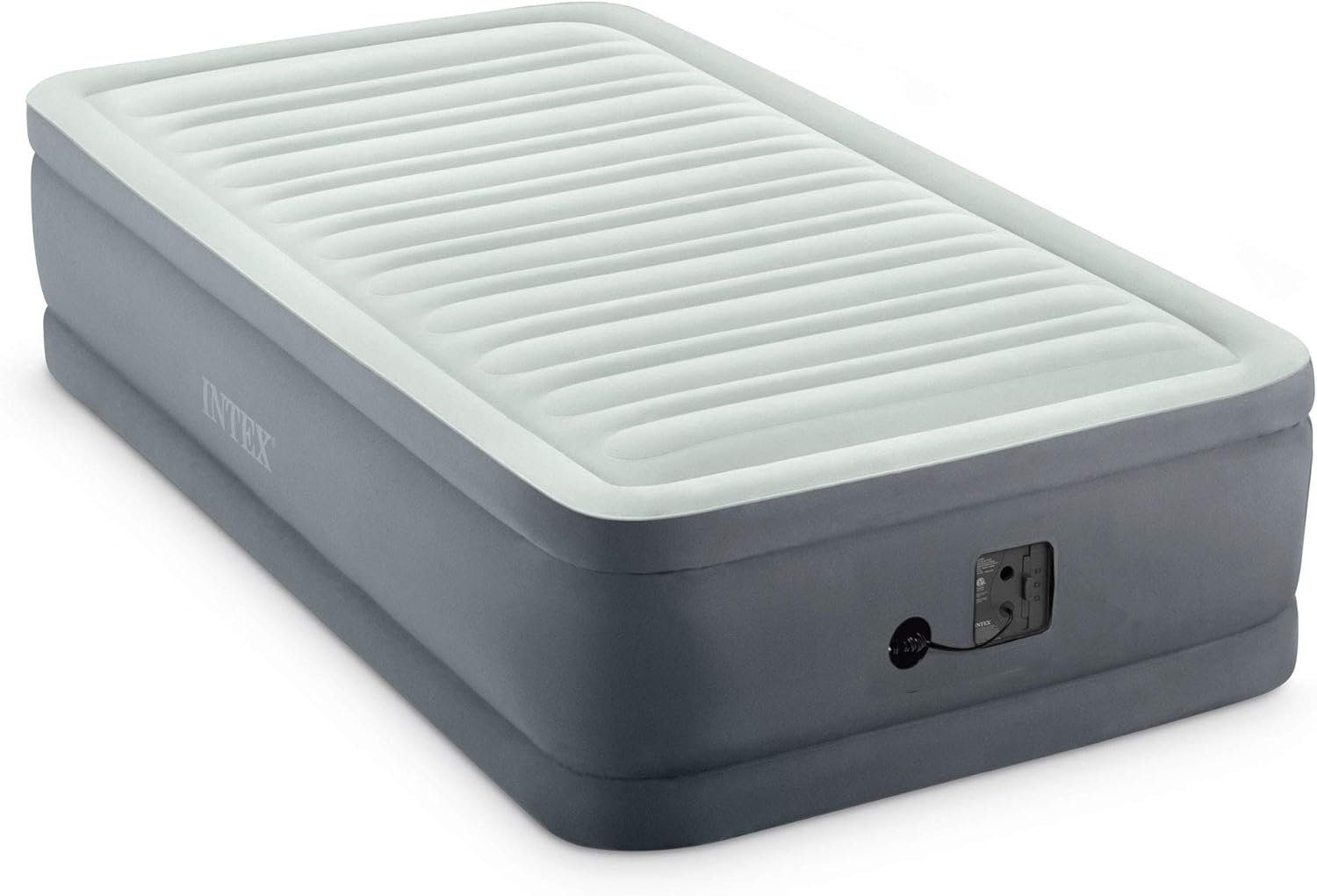 Intex 64901ED Twin Elevated Air Mattress with Built-in Pump