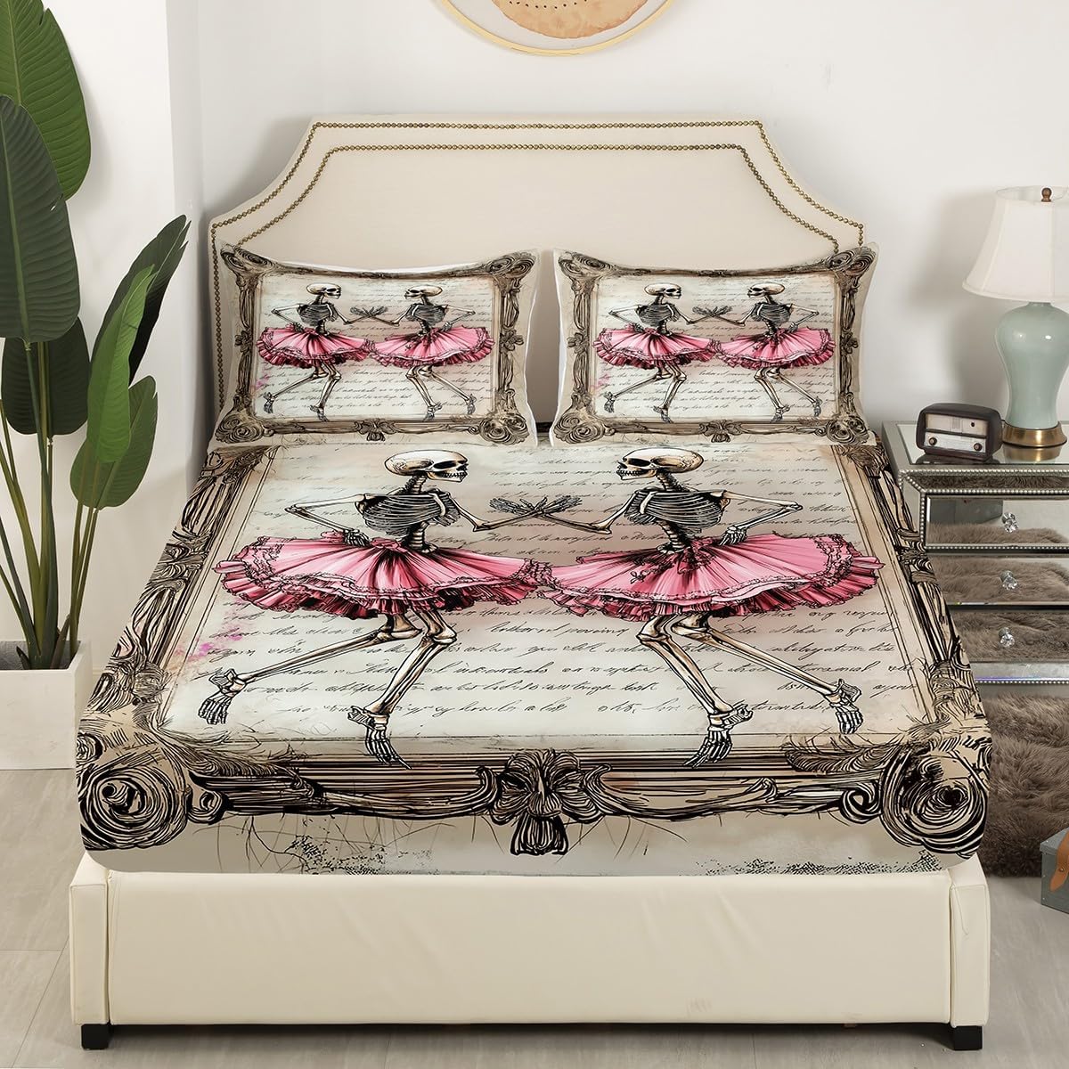 Manfei Skeleton Kids Sheet Set 4pcs