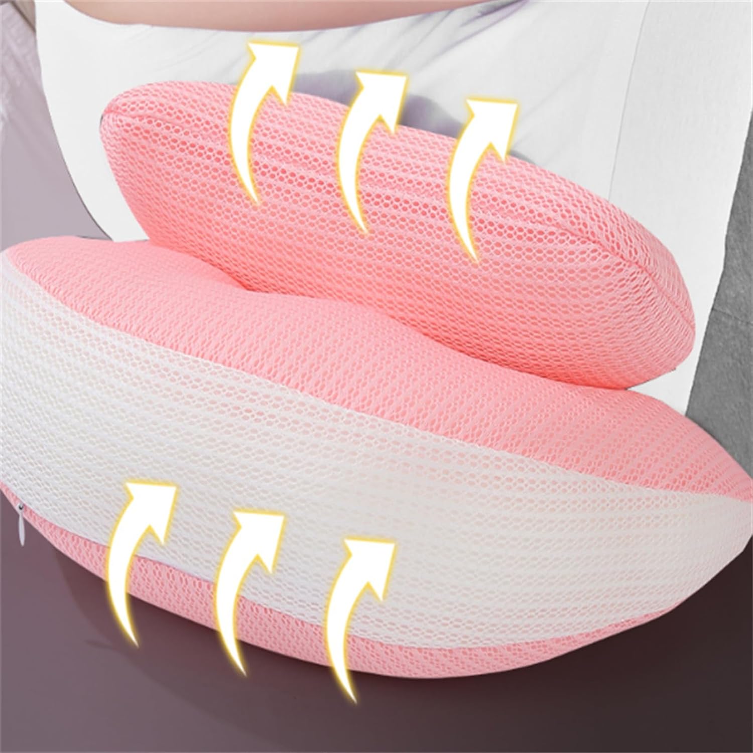 Yedvog Travel Pregnancy Pillow with Adjustable Support