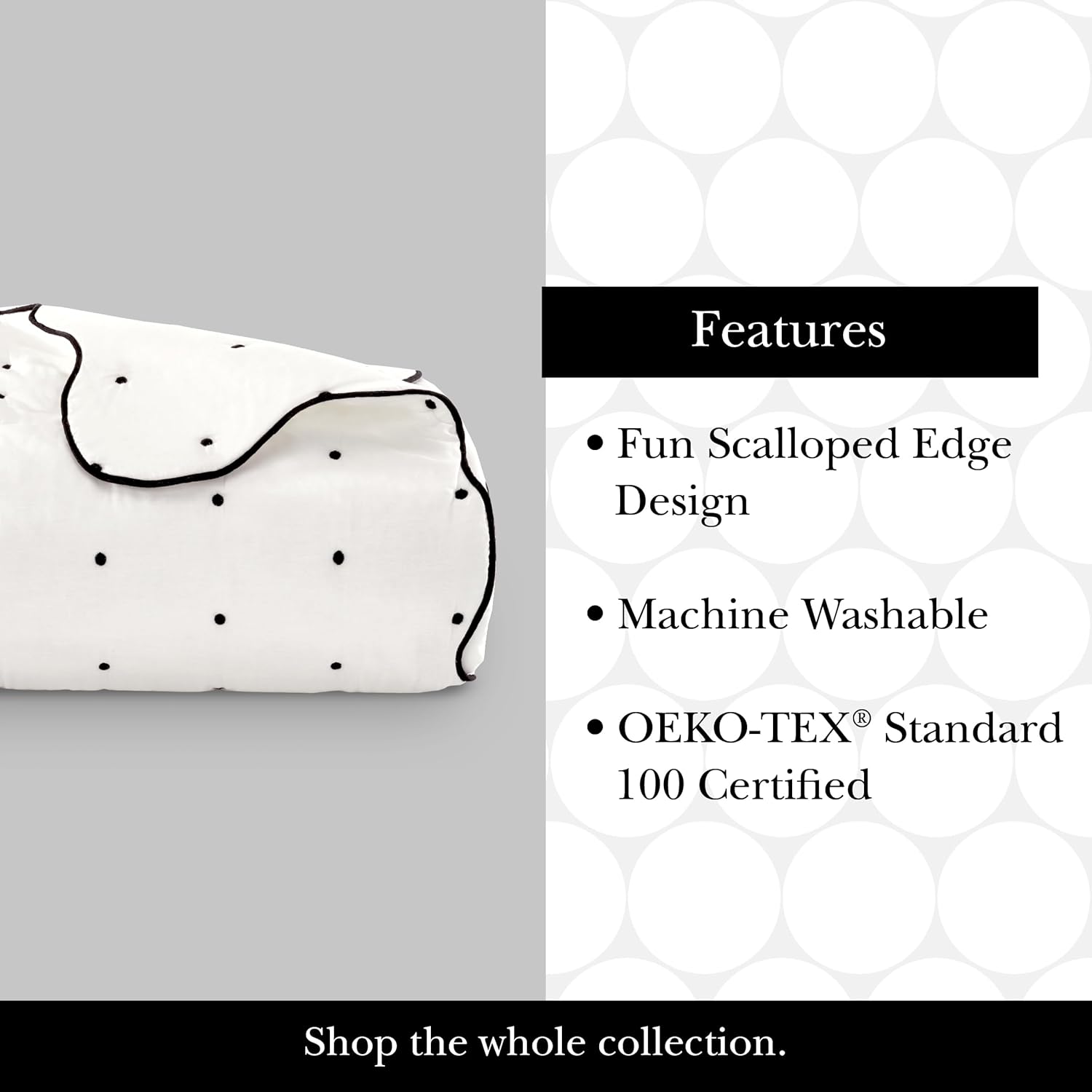 Kate Spade New York Scalloped Edge Twin Quilt Set