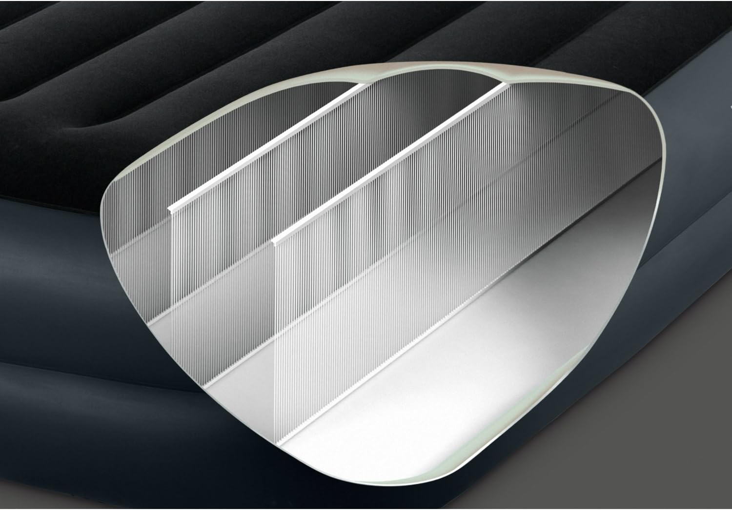Intex Dura-Beam Raised Airbed with Built-In Pillow