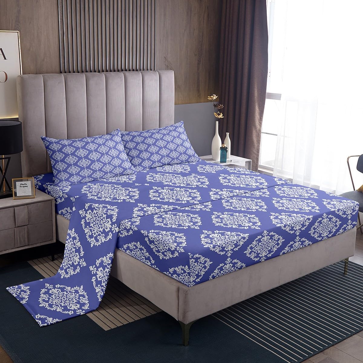Erosebridal Purple Gothic Bed Sheet Set Twin 1