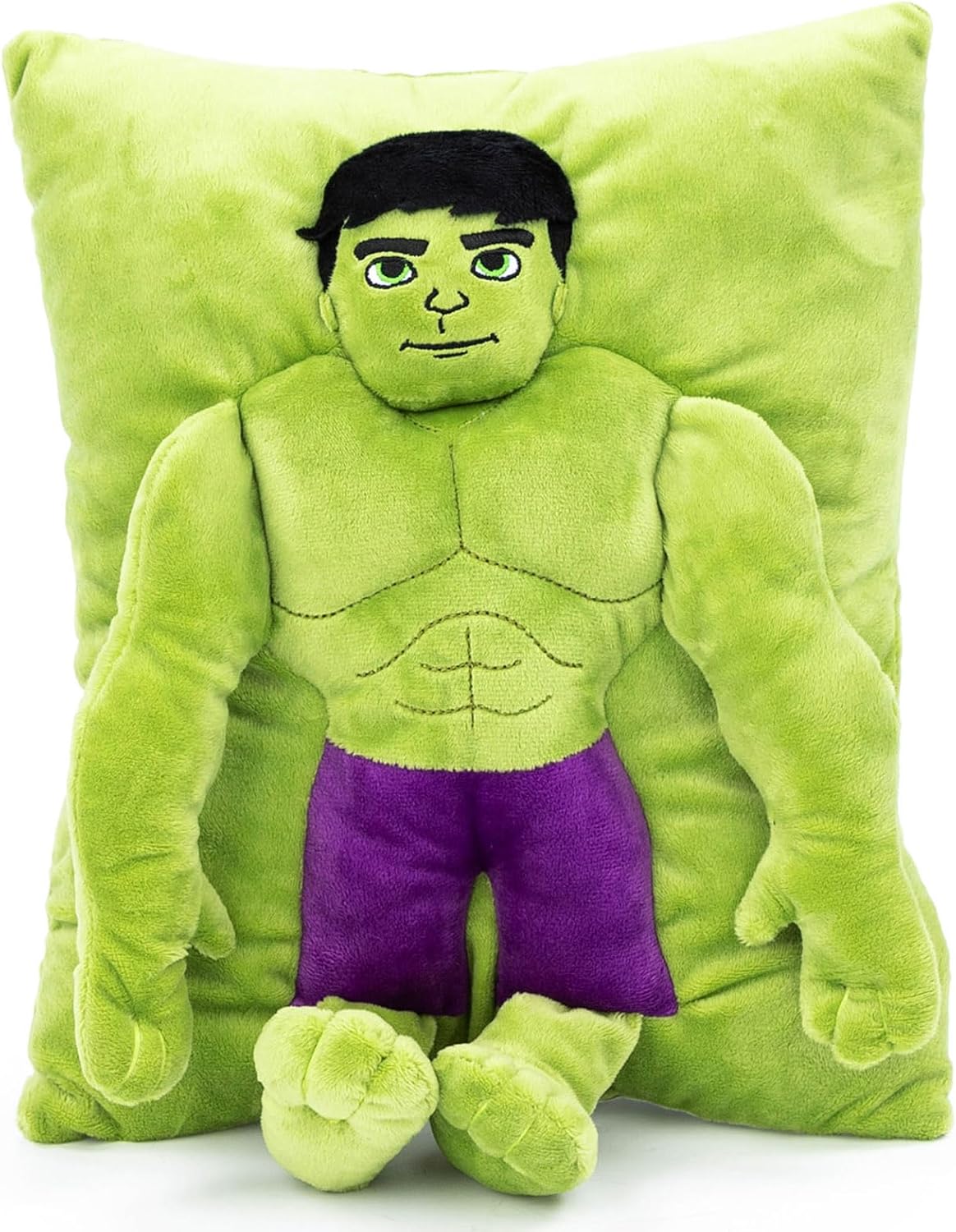 Jay Franco Marvel Hulk 3D Snuggle Plush Pillow - 15 Inches Green