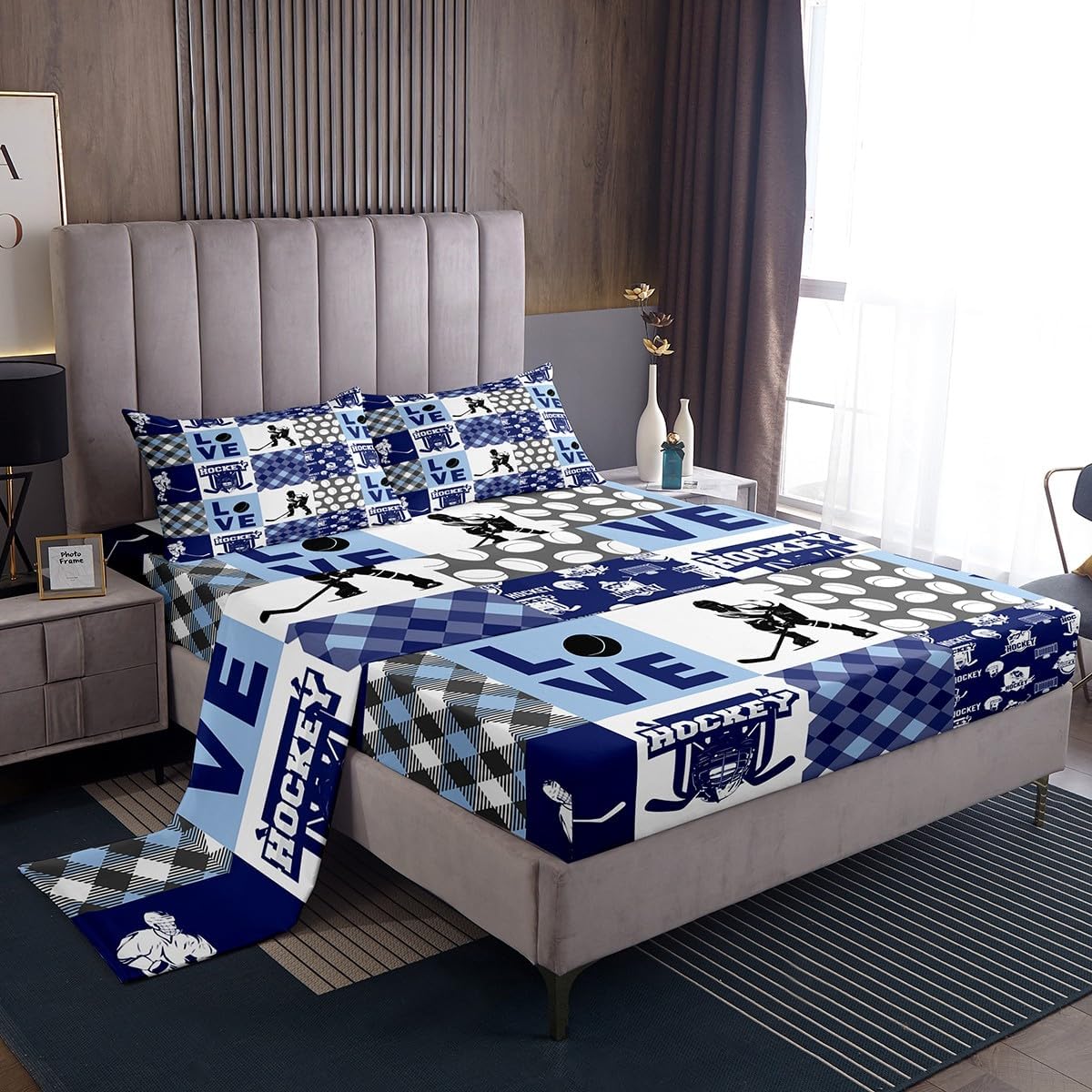 Erosebridal Ice Hockey Sheet Set for Teen Boys