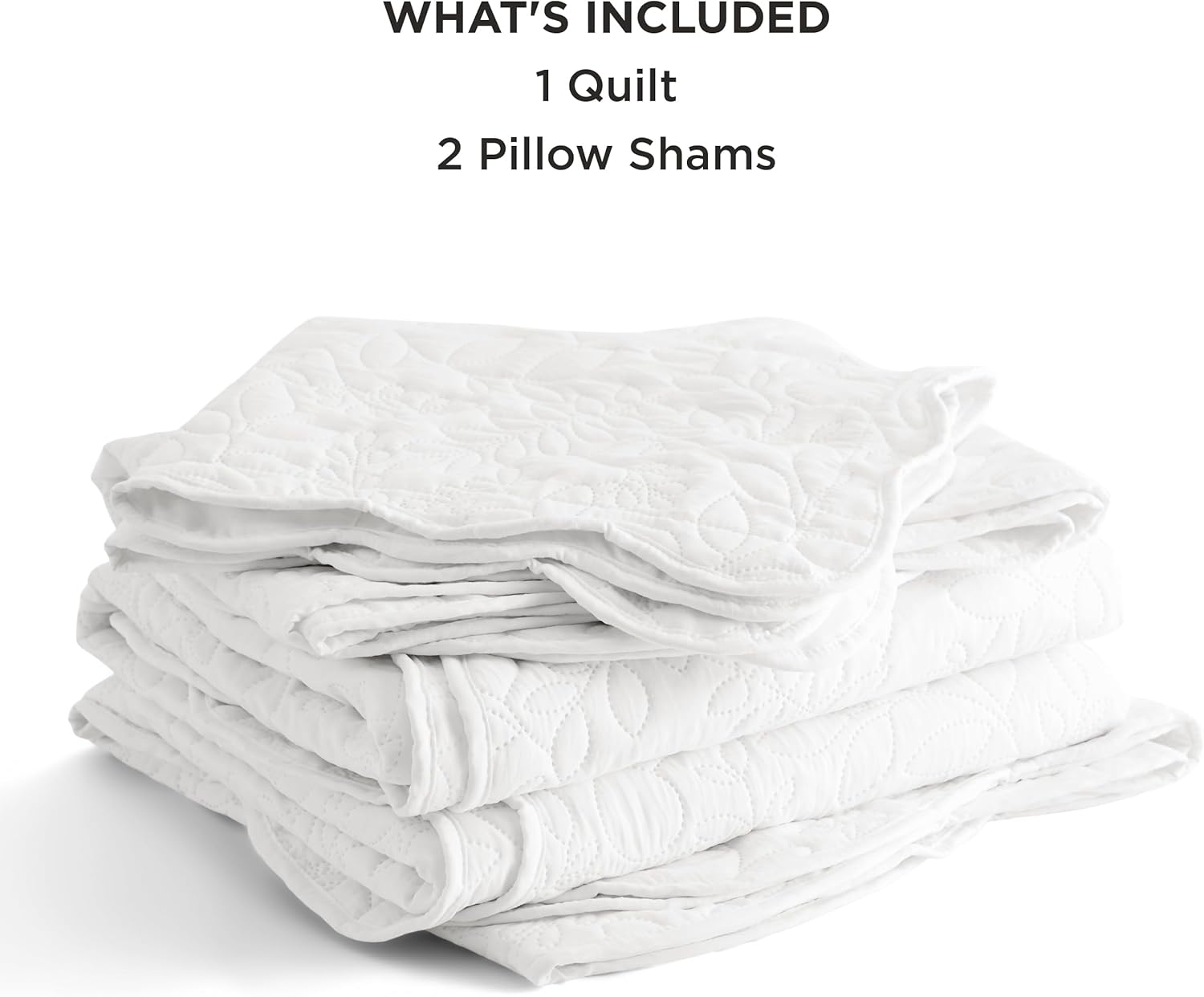 Bedsure Queen Quilt Set - Ultra Soft Lightweight Leaf Design