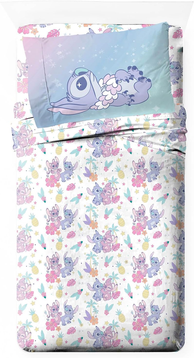 Jay Franco Disney Lilo and Stitch Twin Sheet Set