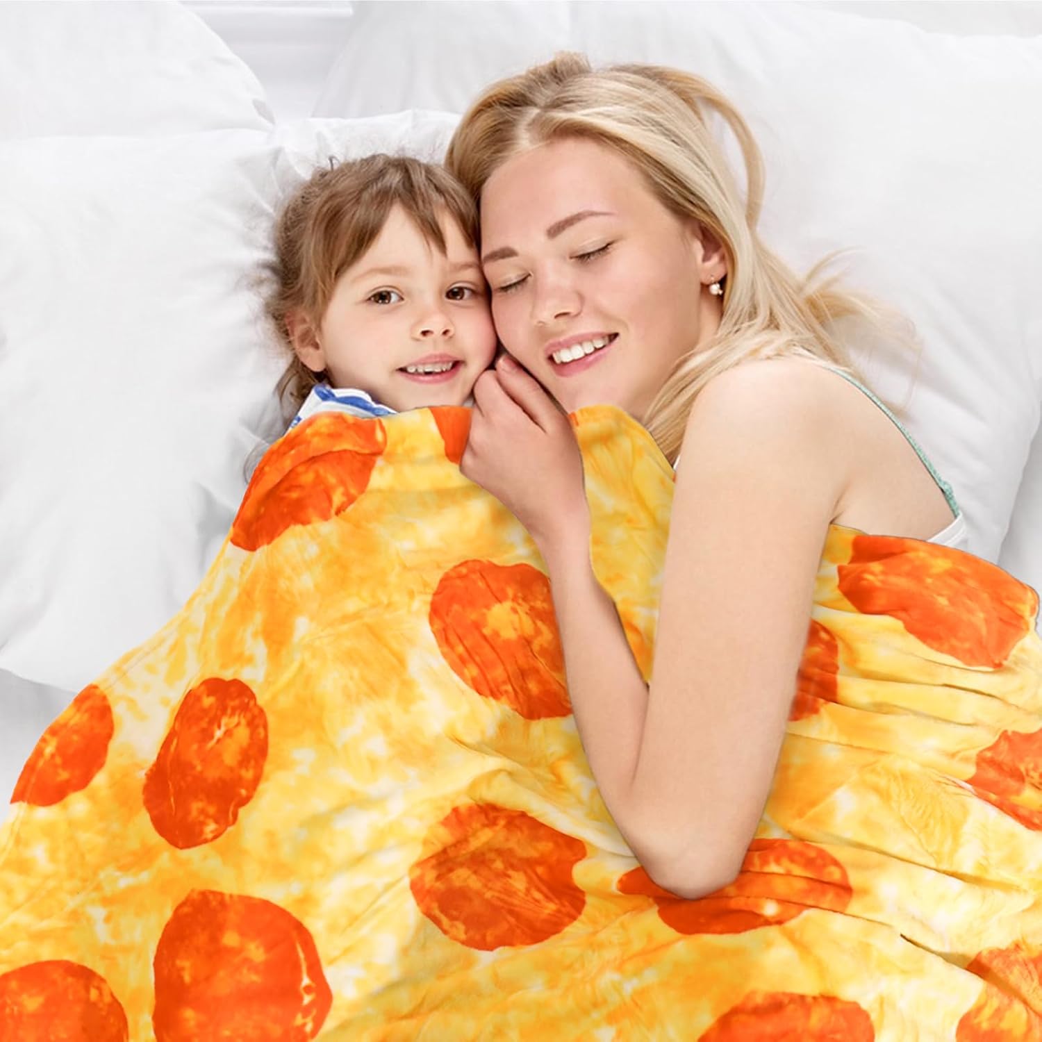 Bnuitland Pizza Funny Flannel Throw Blanket