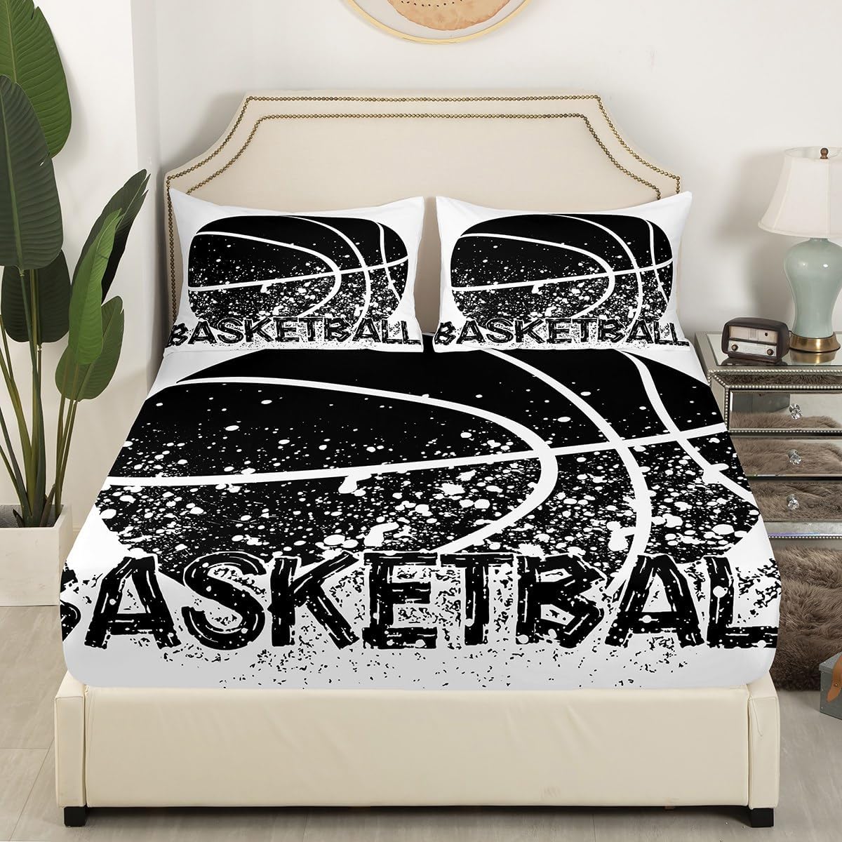 Erosebridal Basketball Bed Sheet Set for Kids