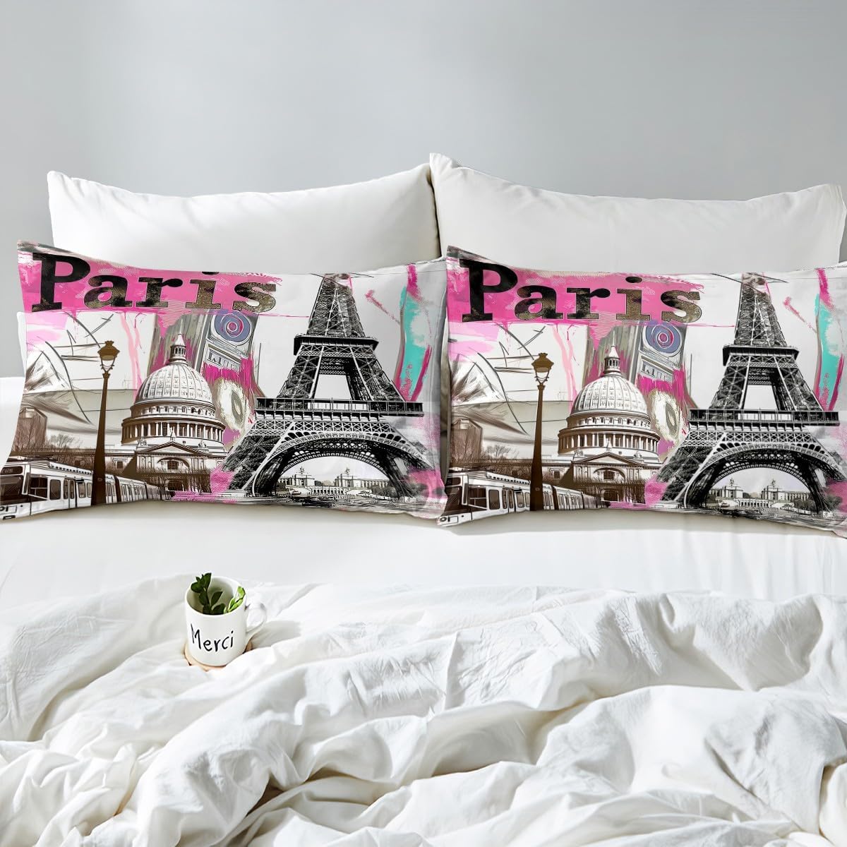 Manfei Eiffel Tower Kids Sheet Set 4PCS