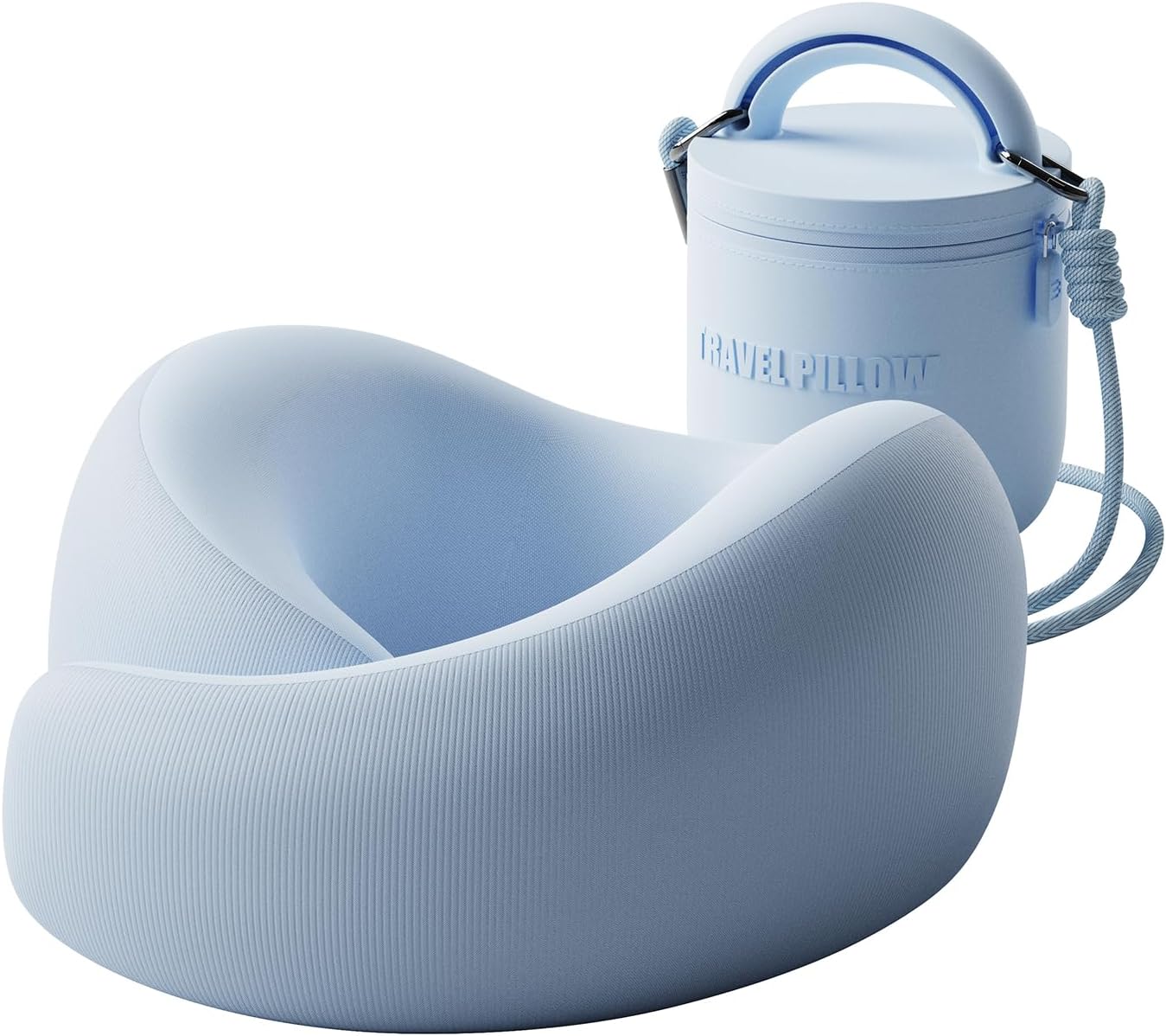 EVERY THINK Travel Pillow with 360 Support and Detachable Strap