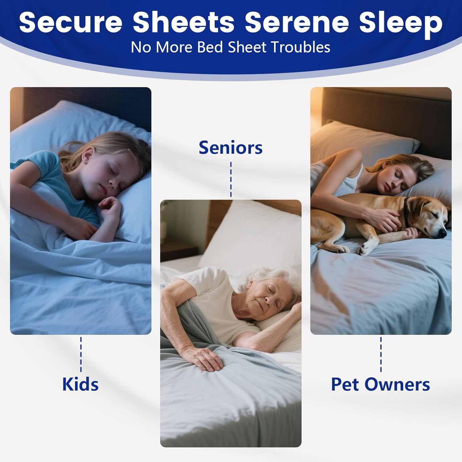 YHOVID 8 Set Bed Sheet Holders - Patented Design