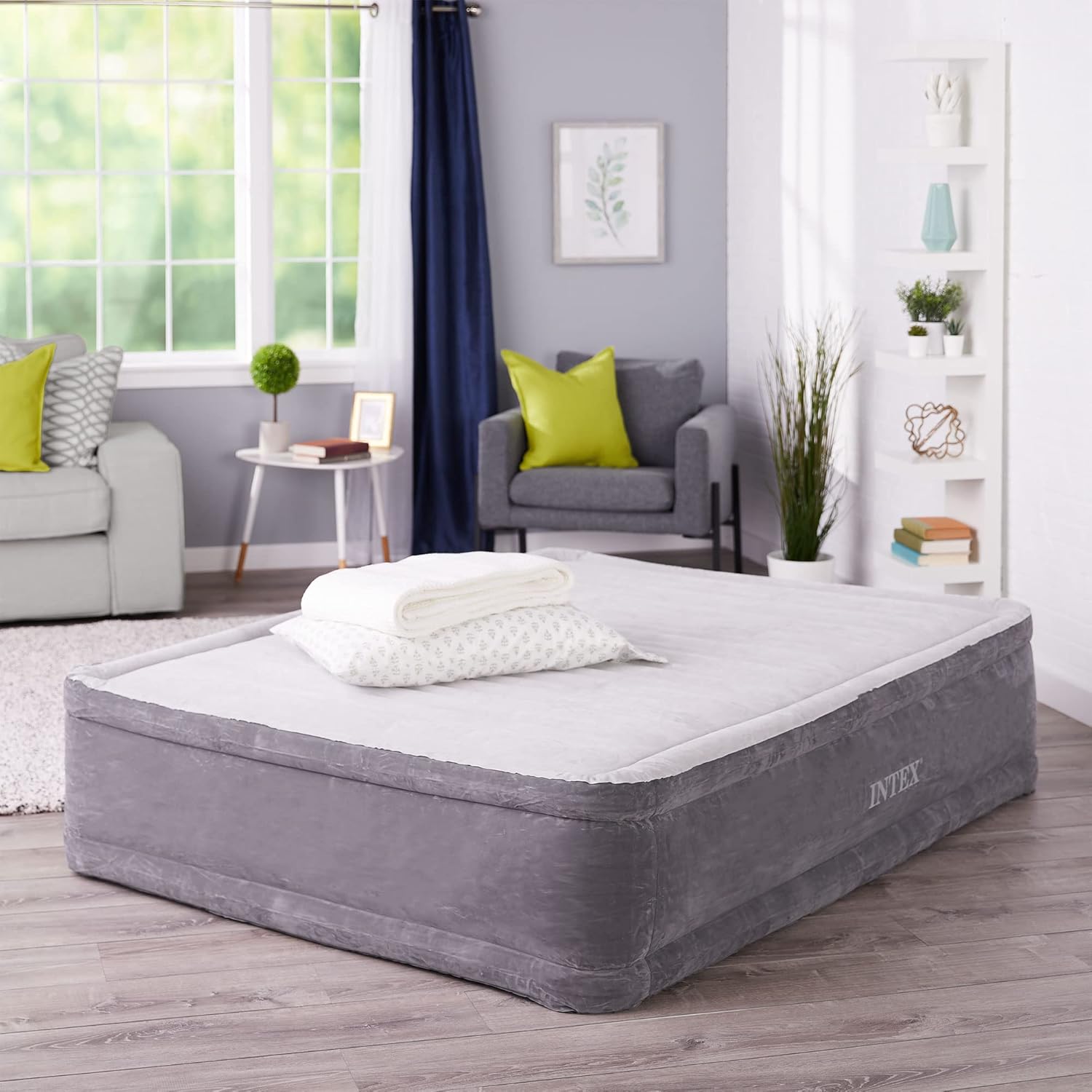 Intex Comfort Plush Elevated Airbed with Electric Pump