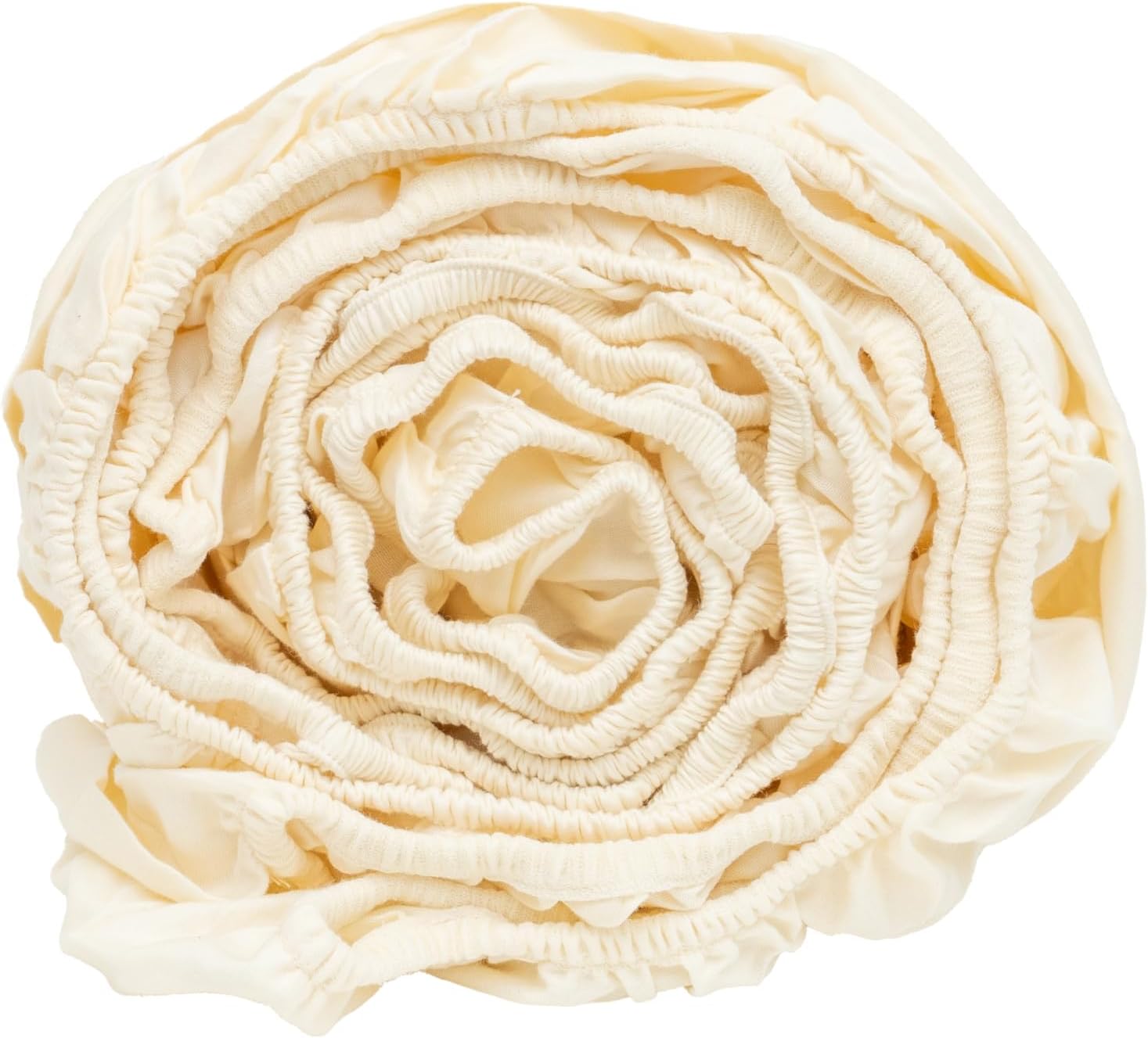 Organic Cotton King Fitted Sheet - Off White 1