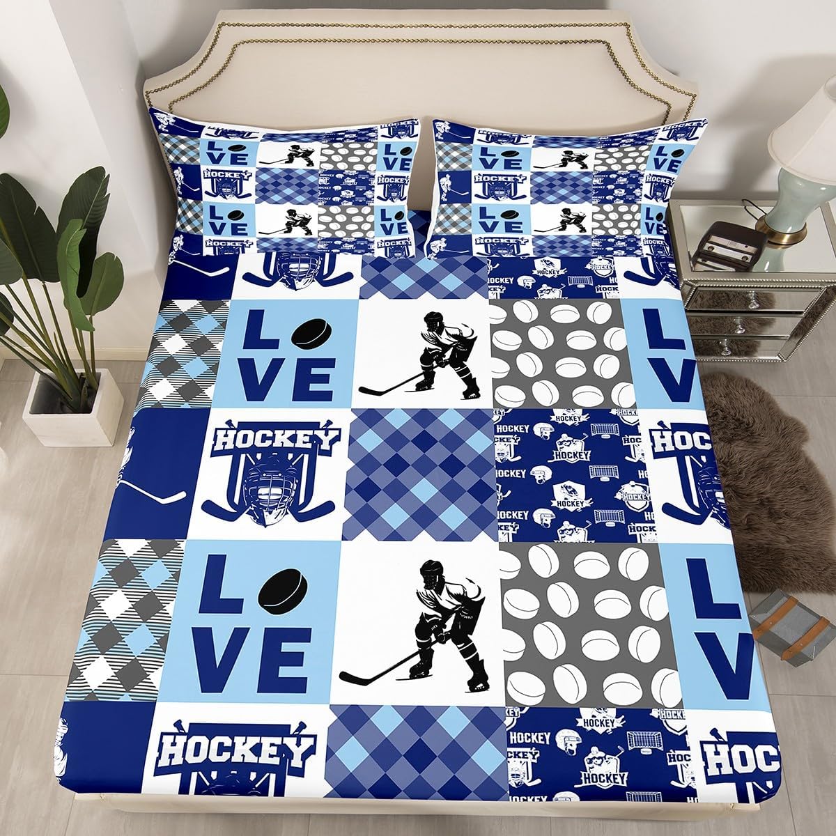 Erosebridal Ice Hockey Sheet Set for Teen Boys