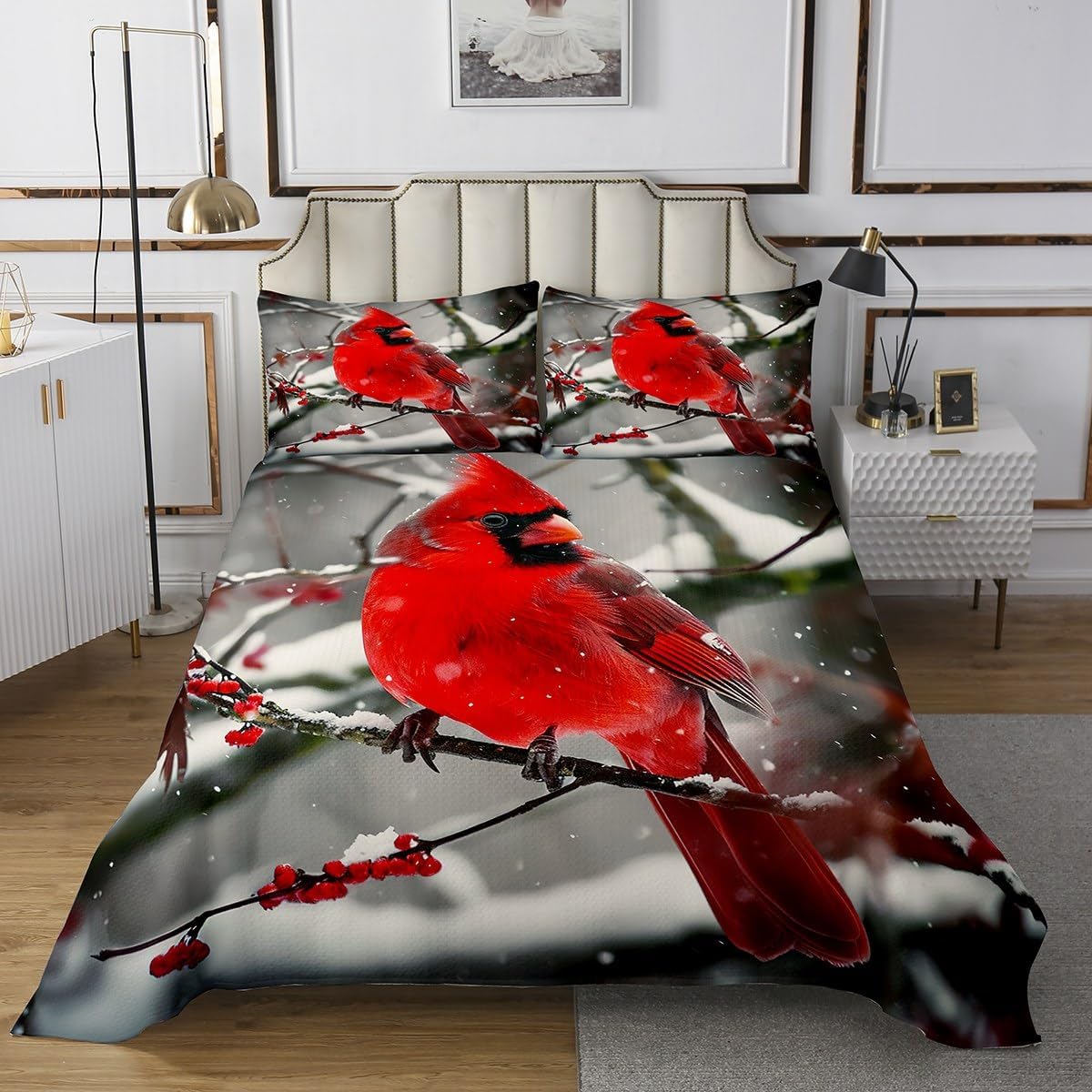Erosebridal Boys Cardinals Bedspread Queen Size