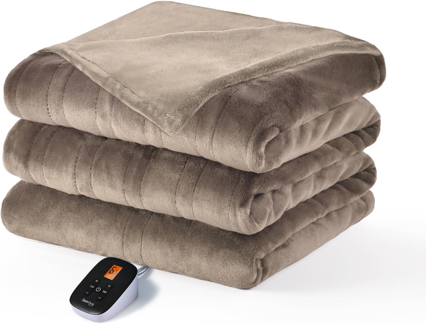 Bearhug Heated Blanket Twin Size 62x84 Double Sided Velvet