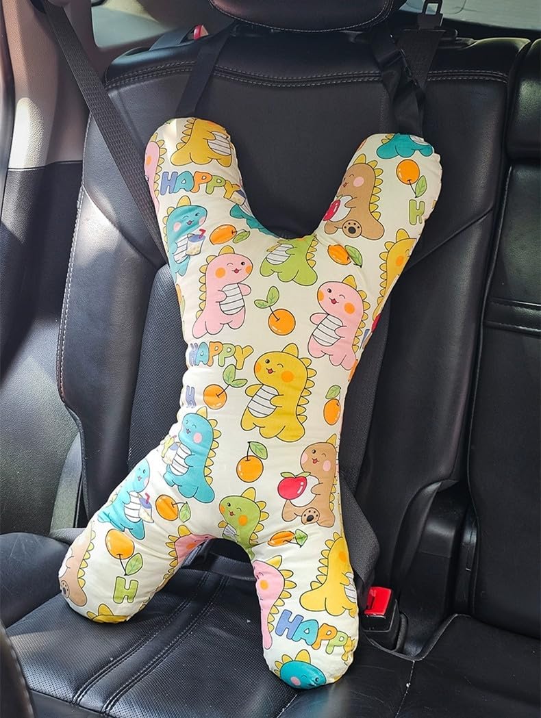 Car Travel Pillow for Kids Adults X-Shaped Neck Support