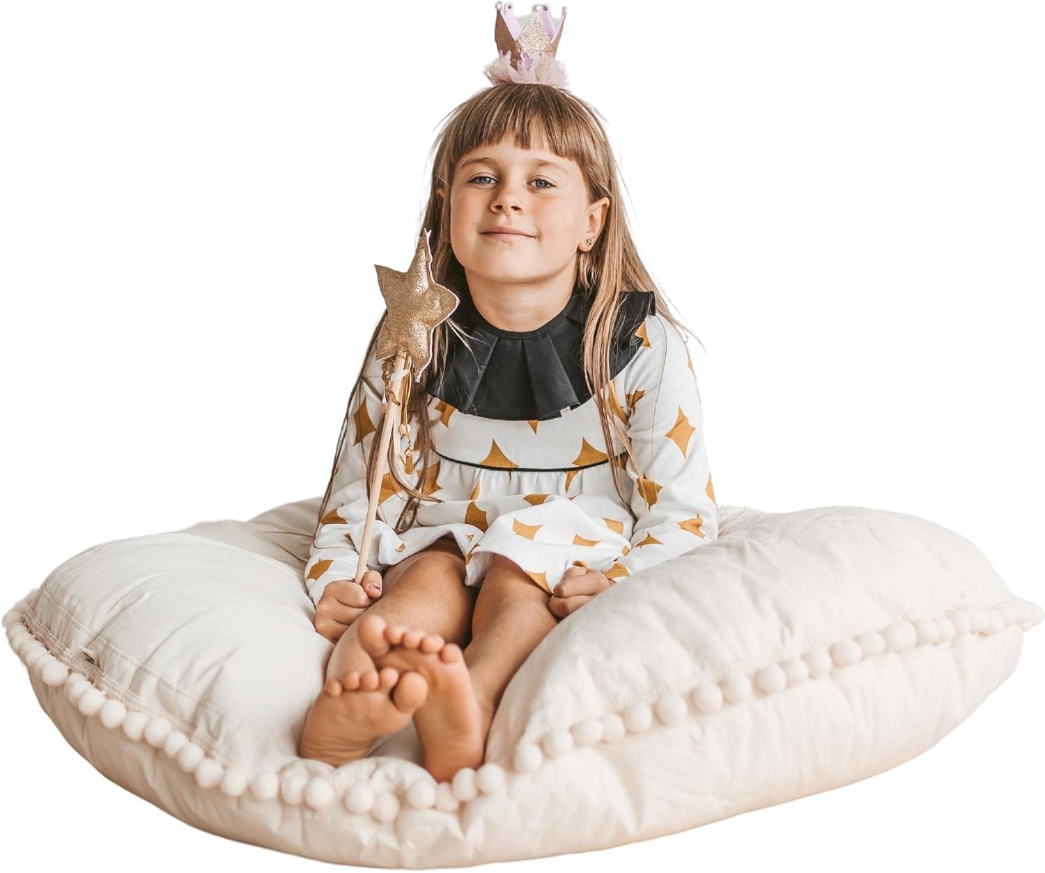 Large Kids Floor Pillow - Ultra-Fluffy Washable
