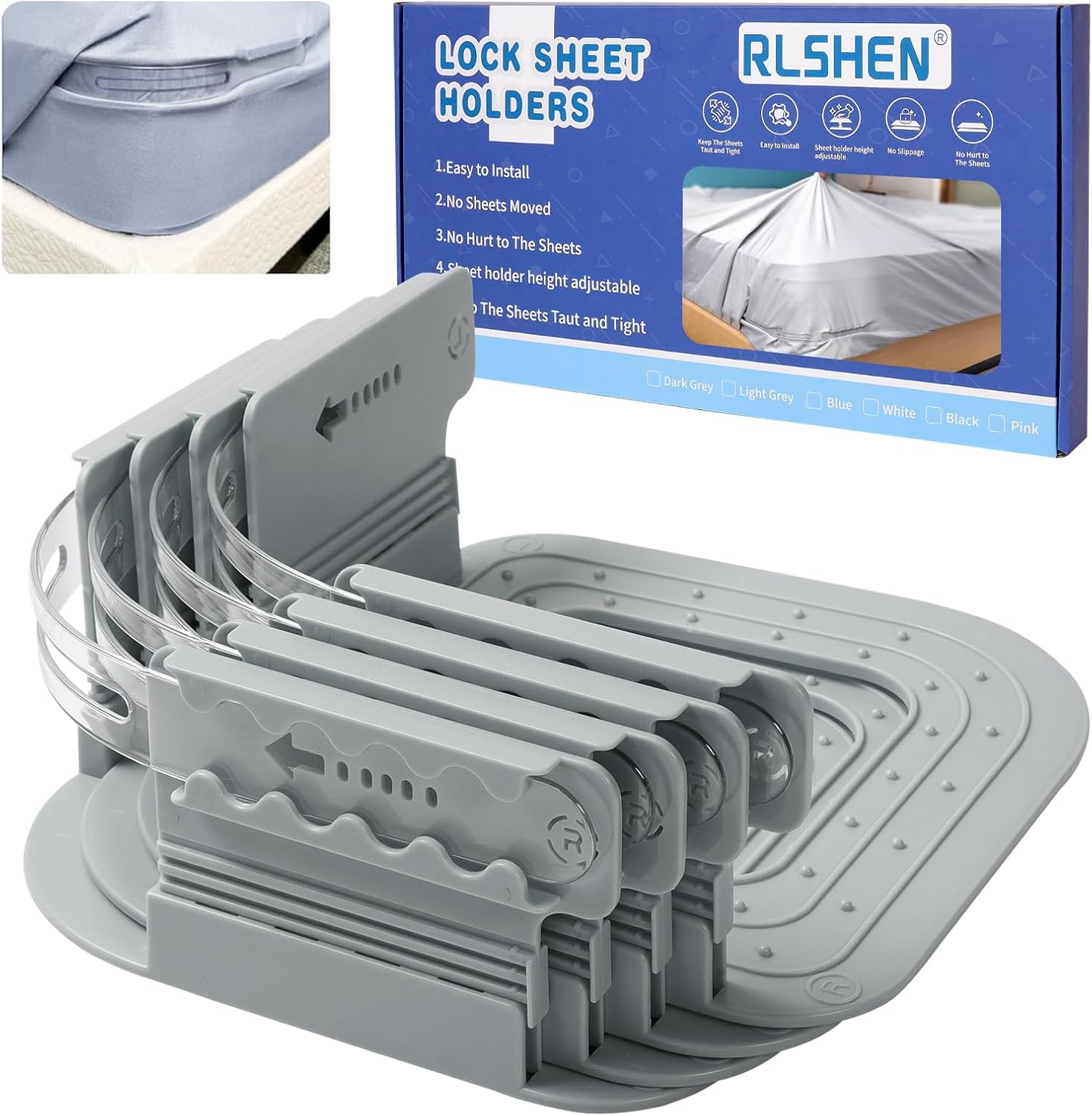 RLSHEN Sheet Holders Keep Sheets Firm Tight