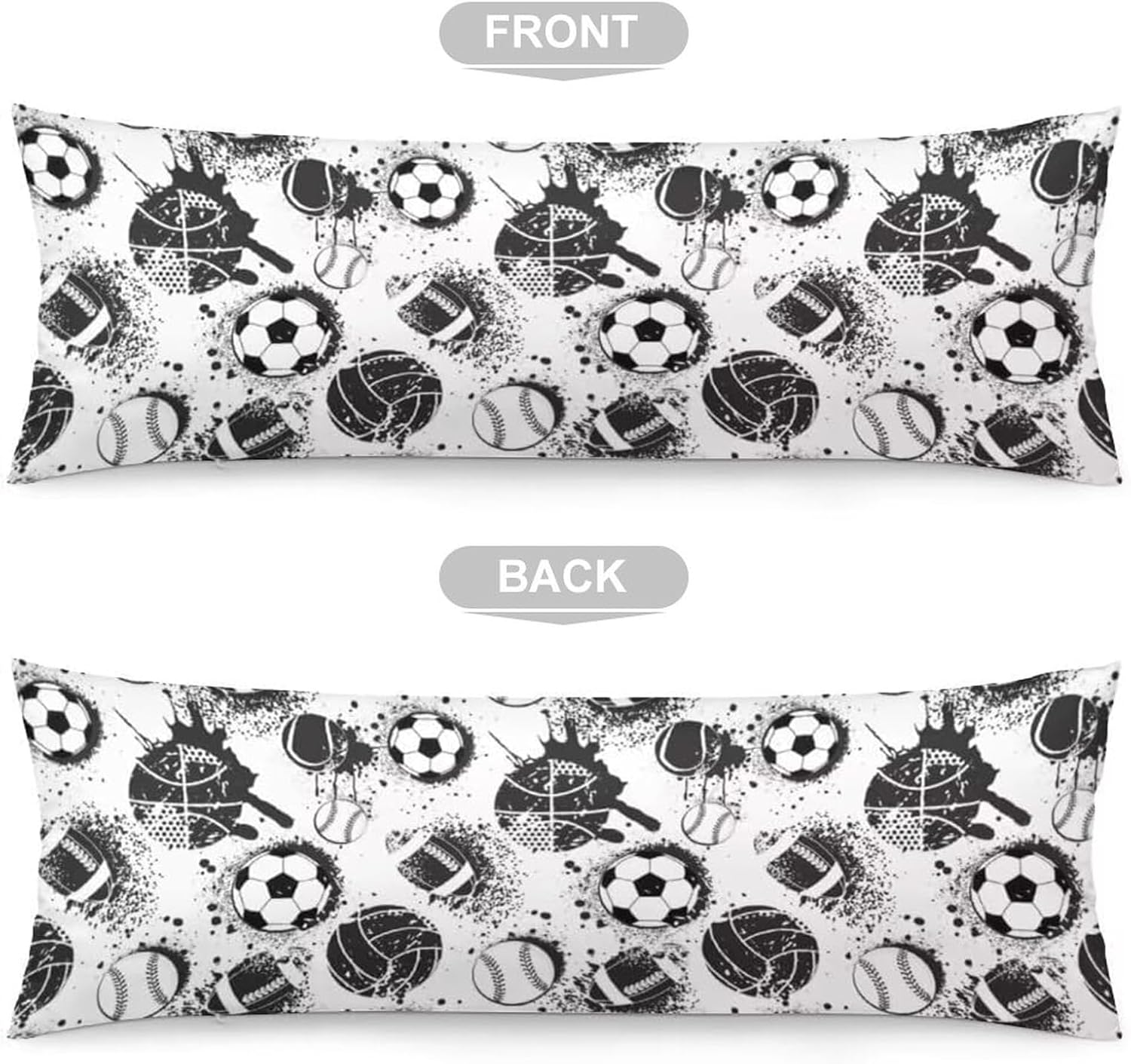 AELMARNEE Sport Themed Body Pillow Cover 20x54