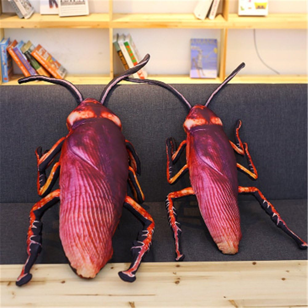 Cockroach Plush Pillow Funny Decor for Kids