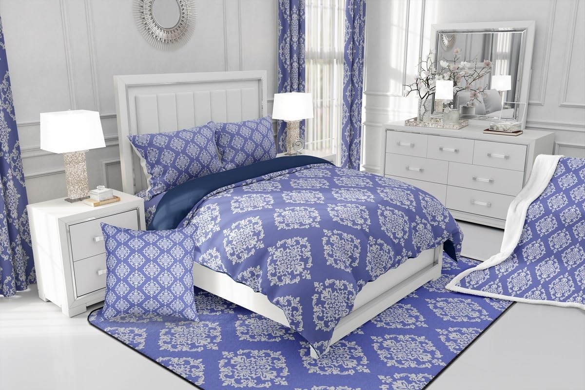 Purple Gothic Duvet Cover Set Queen Size