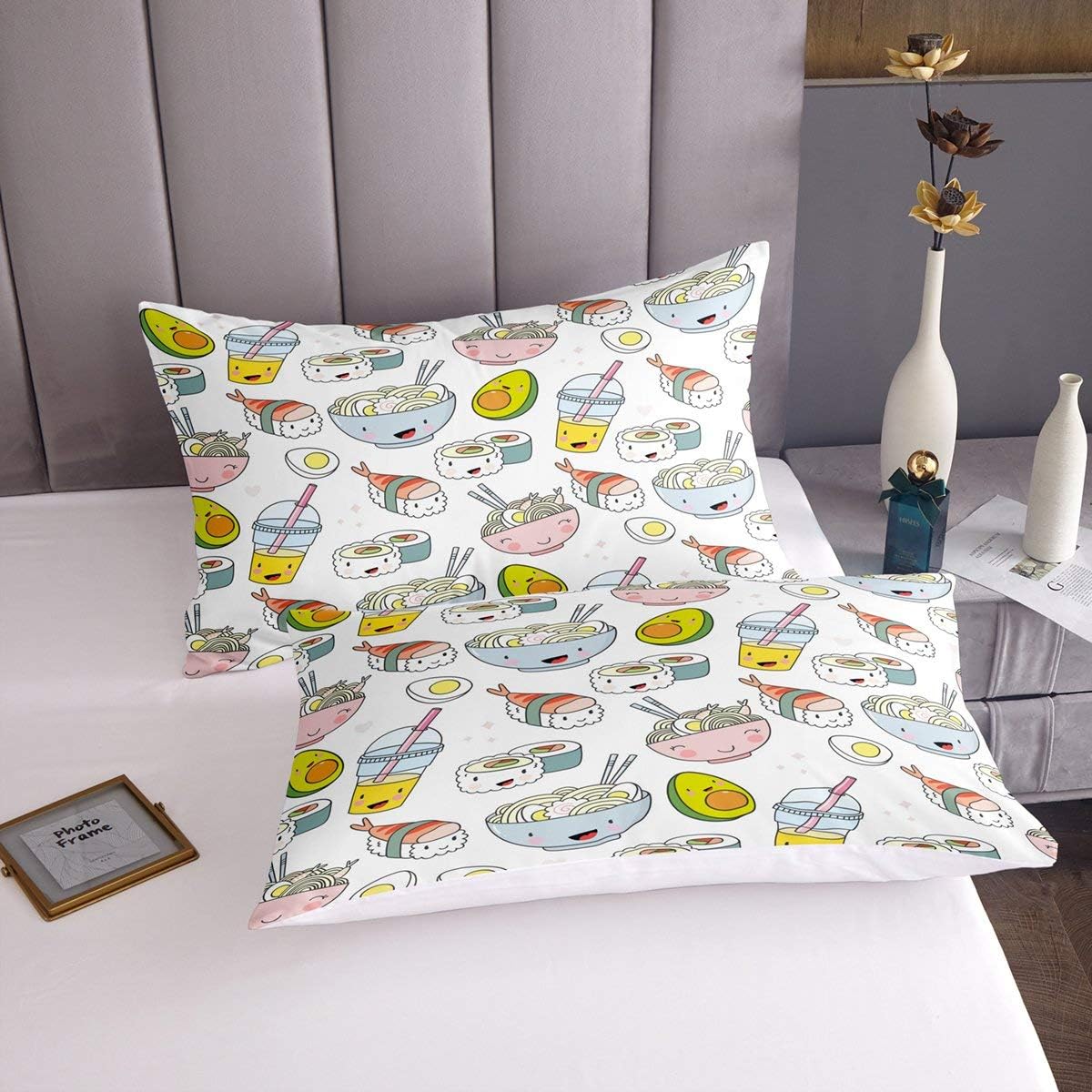 Feelyou Sushi Pattern Duvet Cover Set for Kids