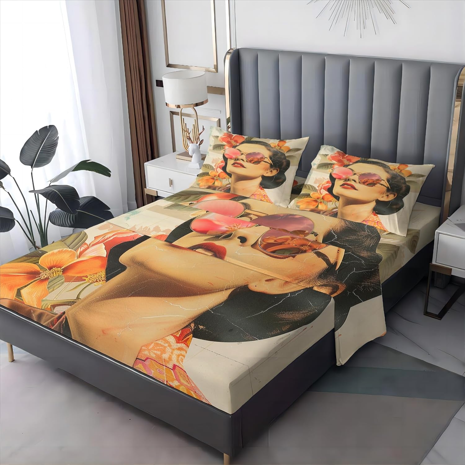 OmErsa Twin Sheet Set - Soft Microfiber Wrinkle Free Deep Pocket