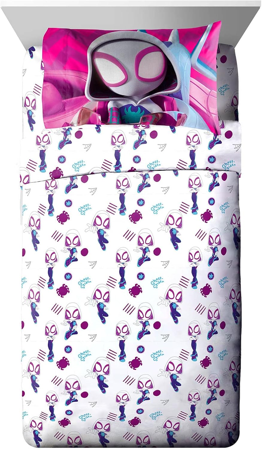 Marvel Ghost Spider Gwen Twin Size Sheet Set