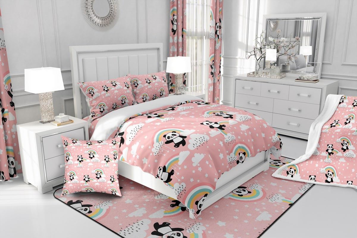 Erosebridal Panda 3D Print Duvet Cover Set