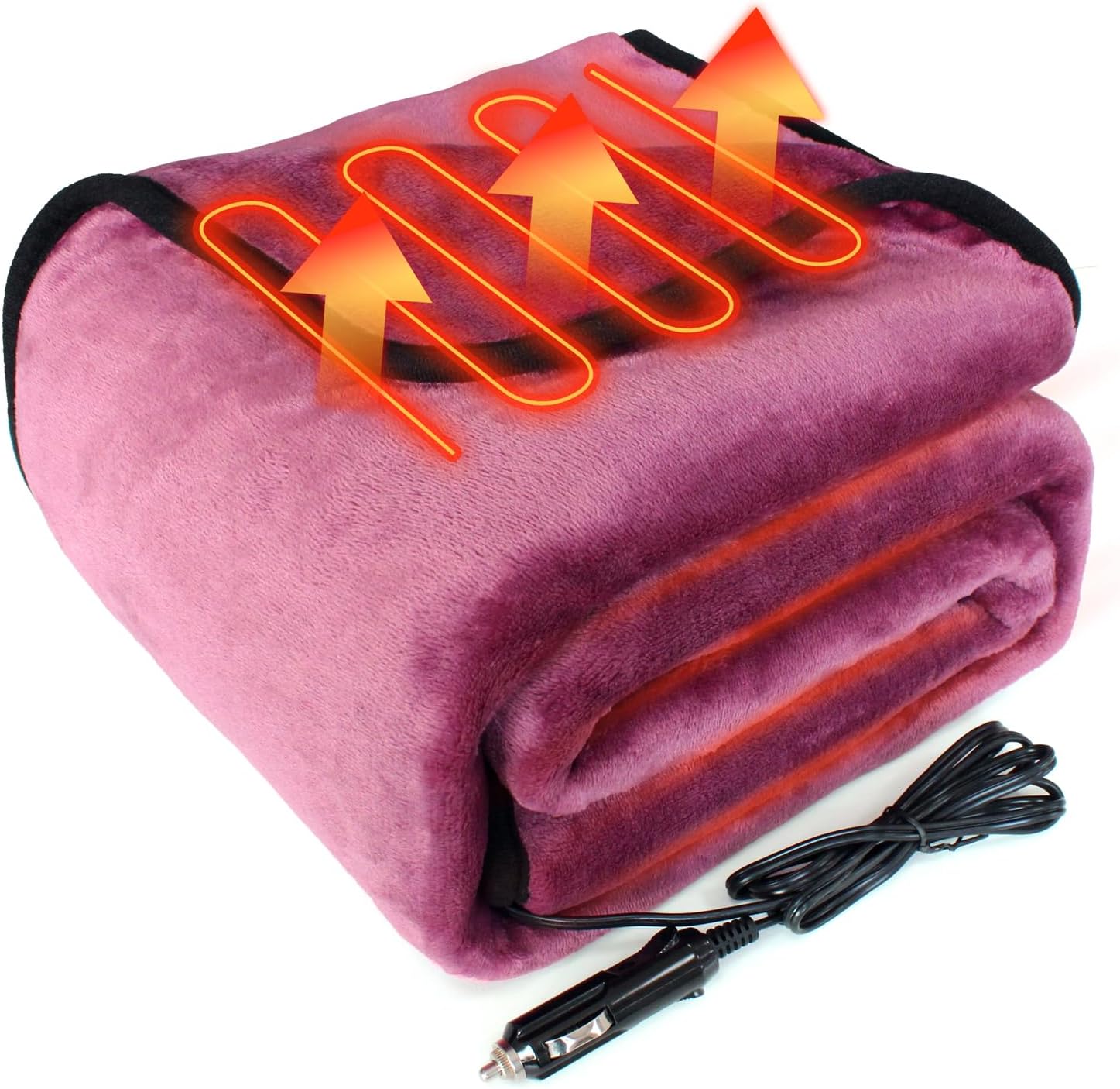 iHealthComfort Electric Blanket 12V Fast Heating Purple