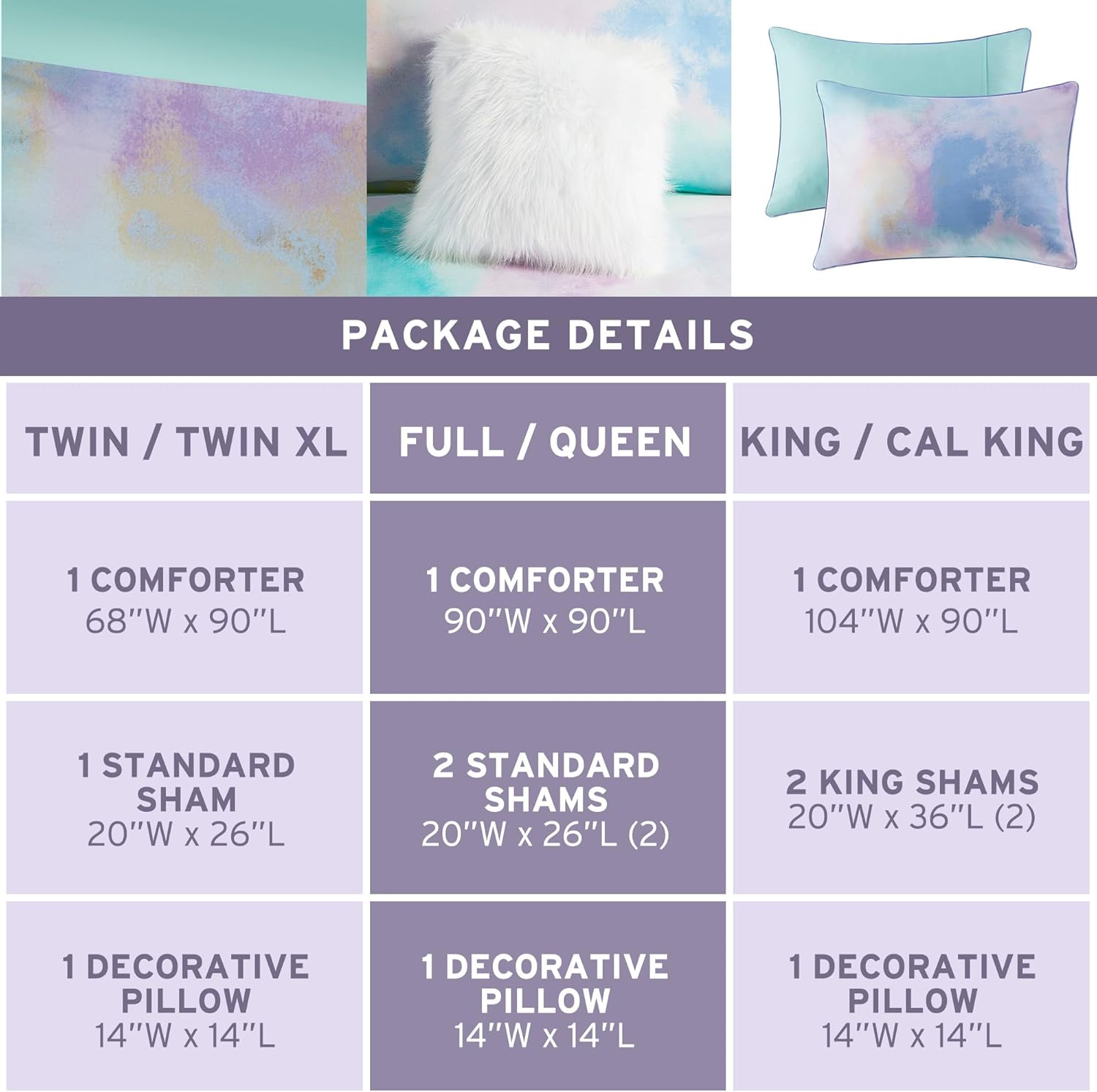 Intelligent Design Cassiopeia Tie Dye Comforter Set