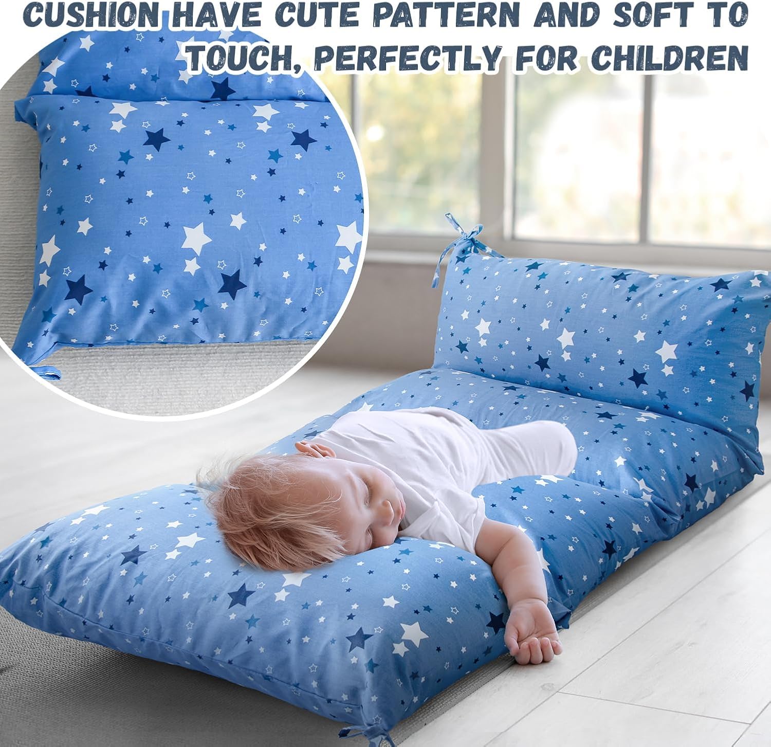 Sherilyn Blue Cushion for Climbing Arch and Rocker 1