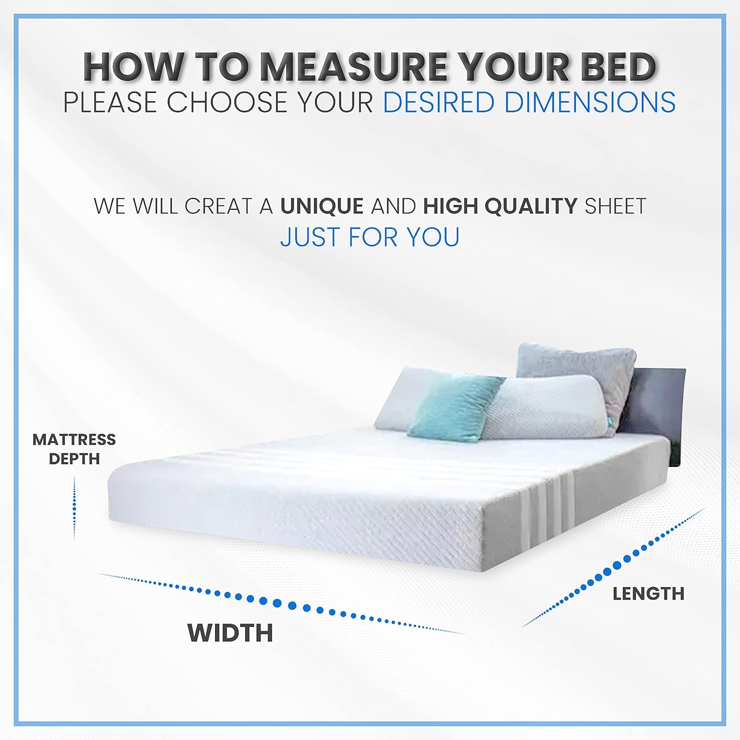 Custom Fitted Bed Sheet - Polycotton Soft Breathable