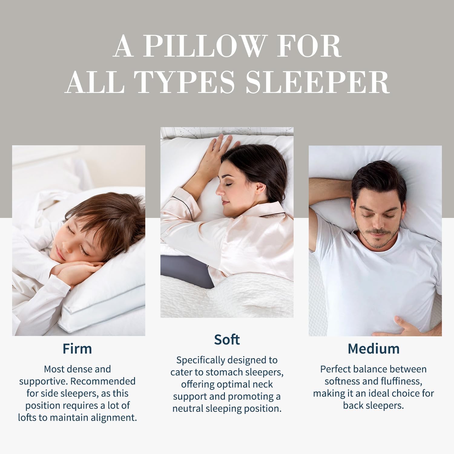 Globon Luxury Down Pillow King Size Set of 2