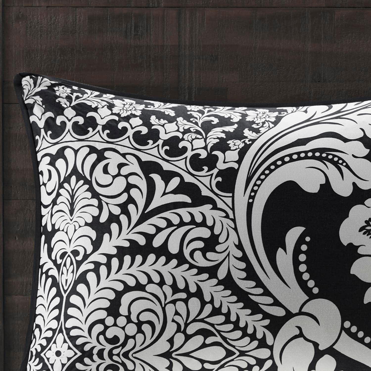 Madison Park Vienna Cotton Comforter Set 7 Piece Black