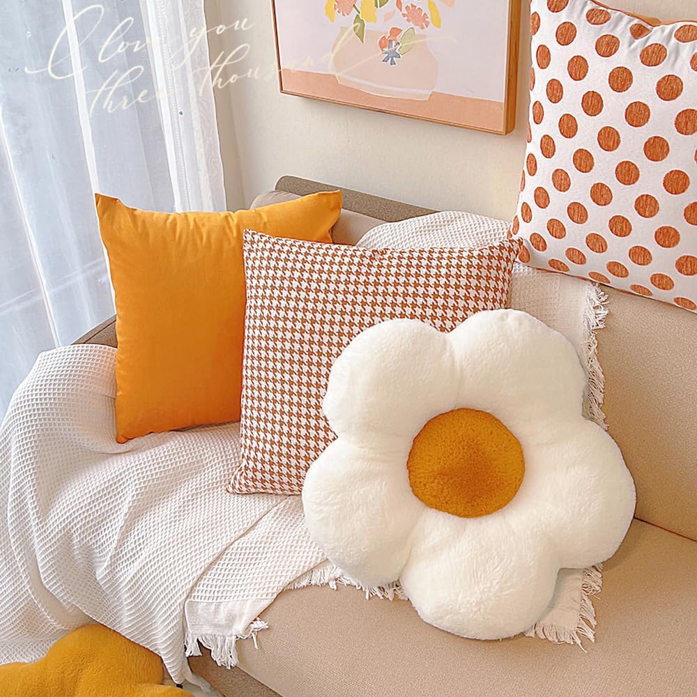 Triforde 197 Inch Daisy Flower Throw Pillow