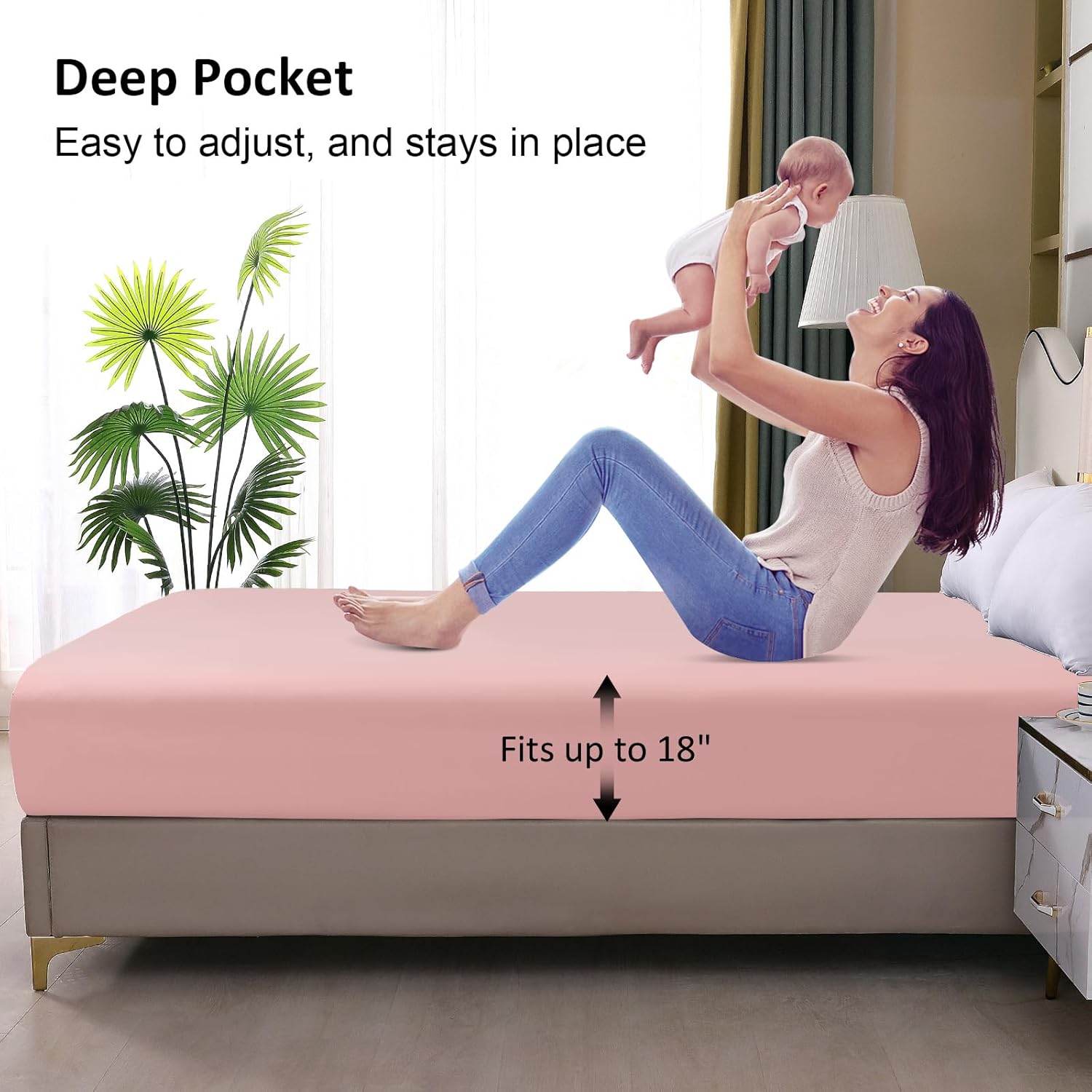 Ohano Waterproof Queen Mattress Protector with Deep Pocket