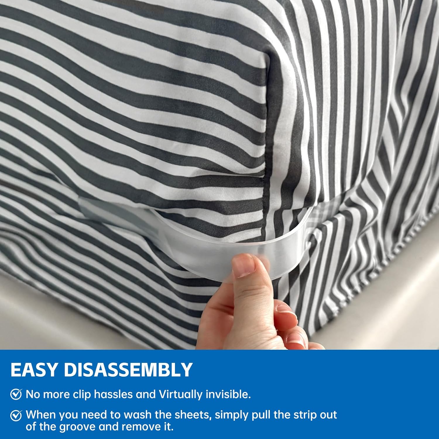 Heavy Duty Bed Sheet Holder Set of 4 for King Queen Mattresses