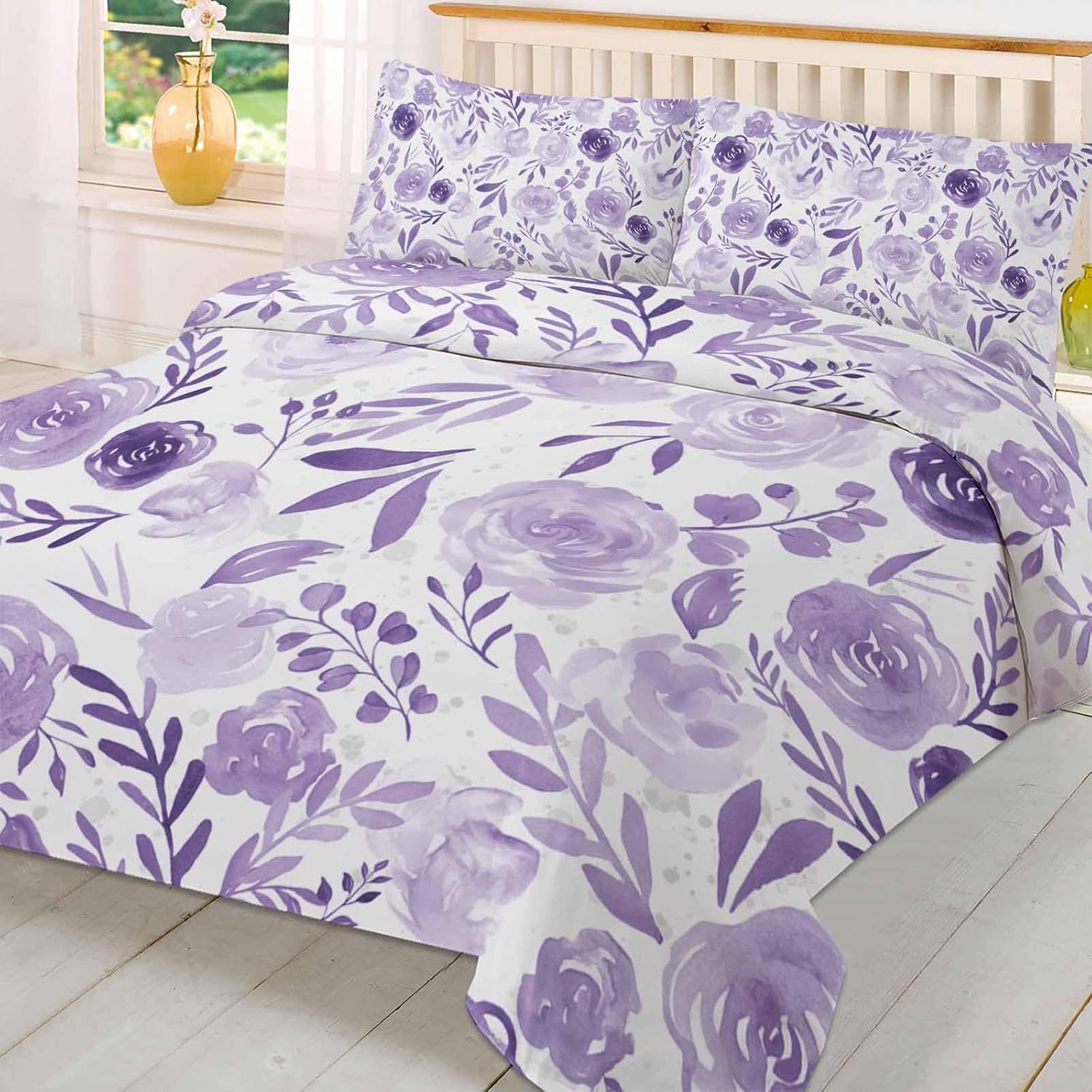 3-Piece Queen Bedding Set with Zipper and Corner Ties