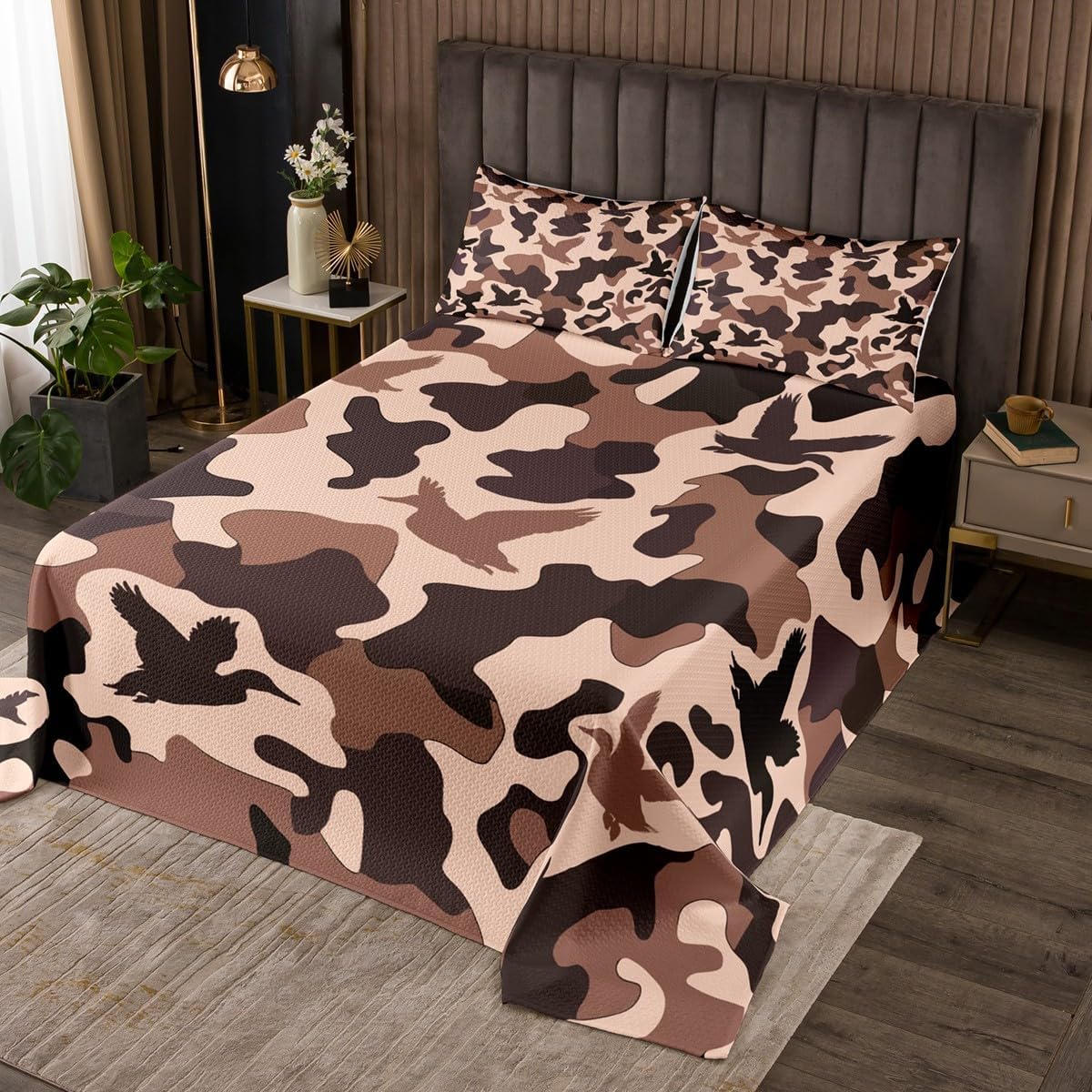 Erosebridal Camo Bedspread Set for Kids