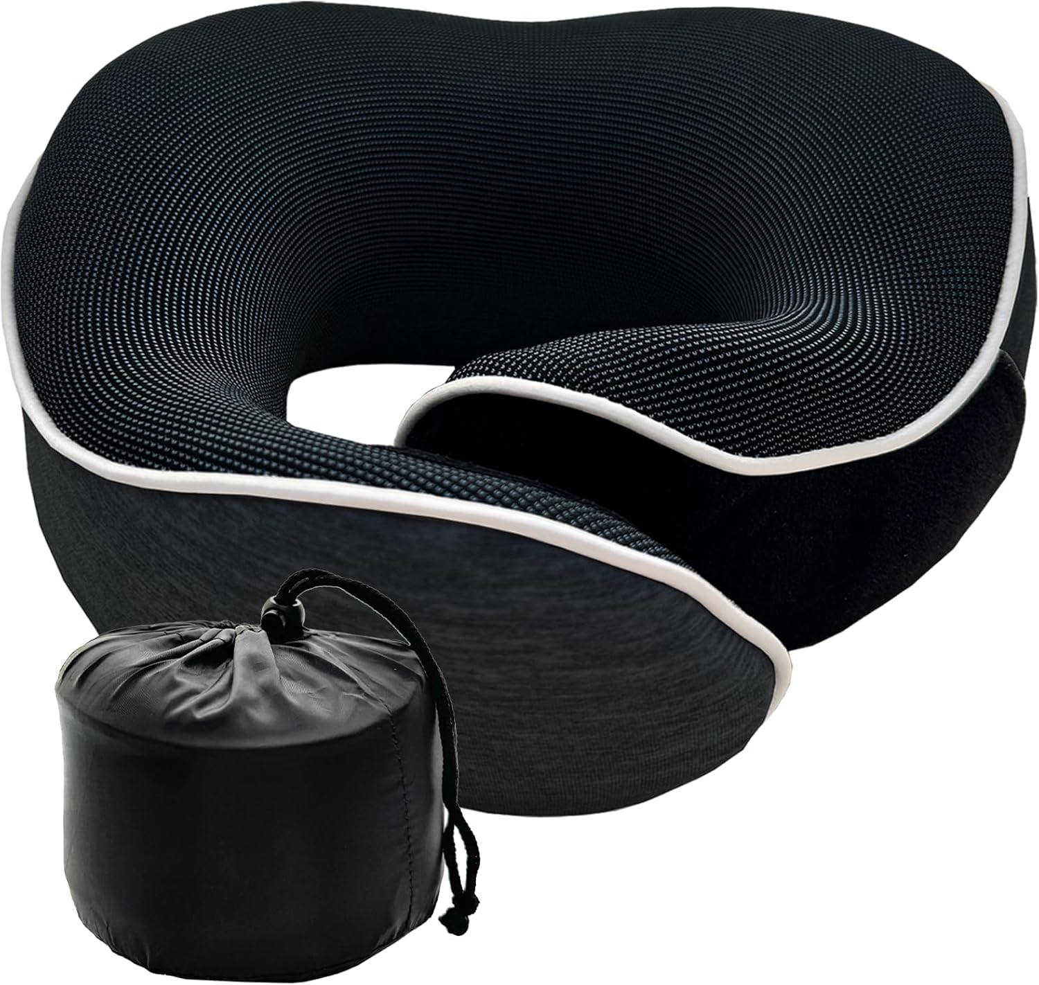 Pixxis Neck Travel Pillow Memory Foam for Airplane Home Use