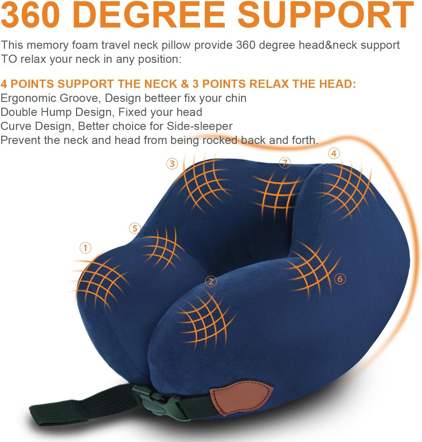 JoyRegia Kids Travel Pillow for 3-9 Years Comfortable Breathable