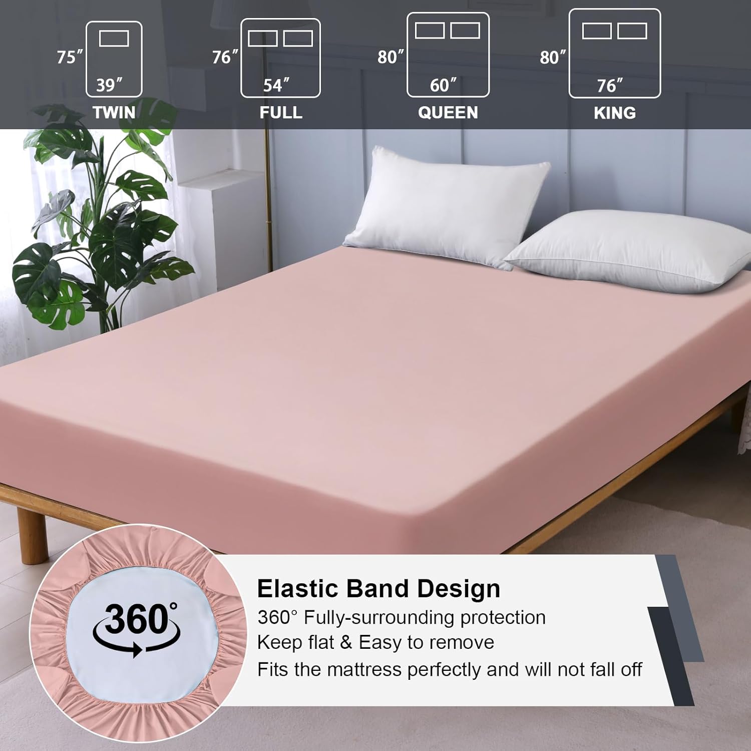 Ohano Waterproof Queen Mattress Protector with Deep Pocket