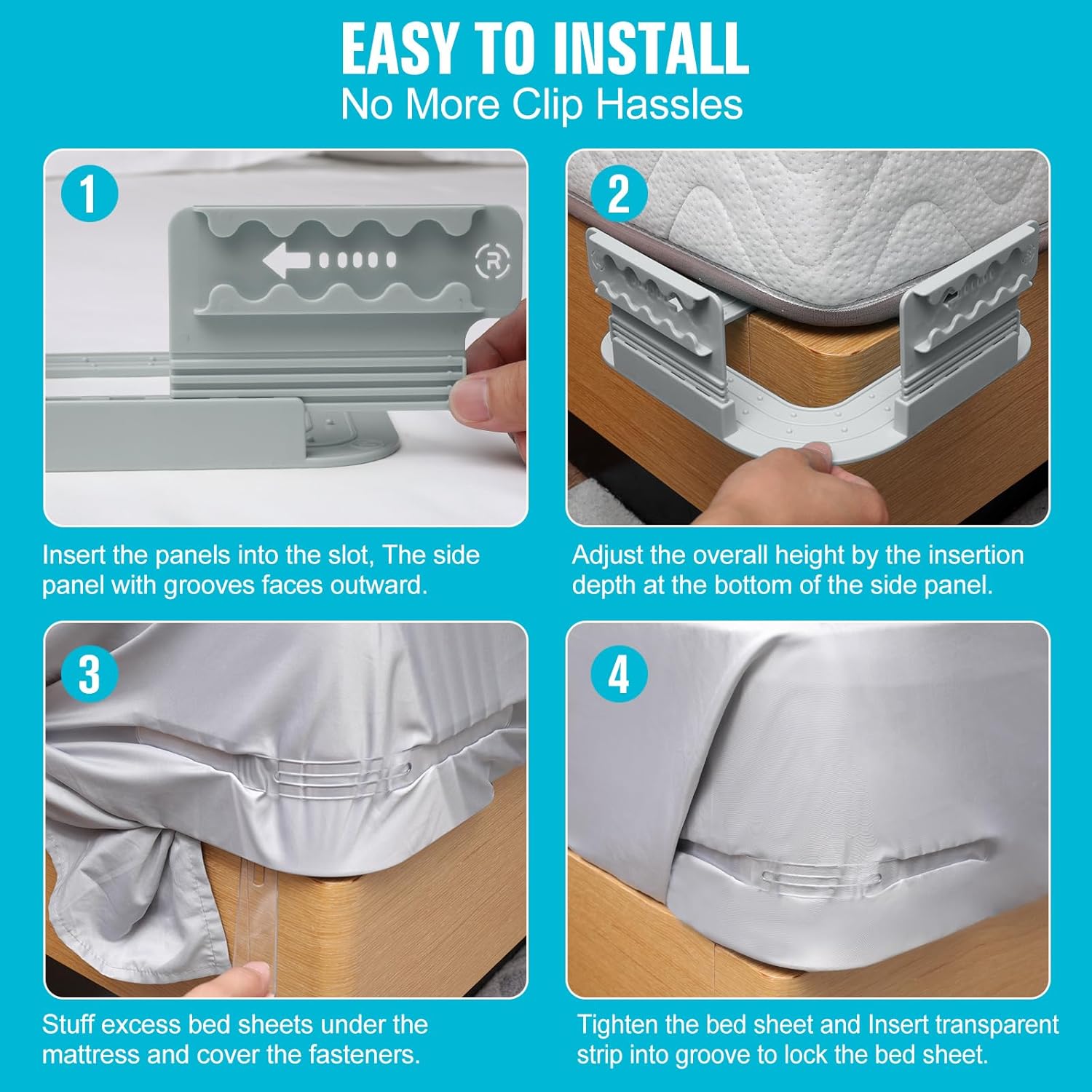 RLSHEN Sheet Holders Keep Sheets Firm Tight